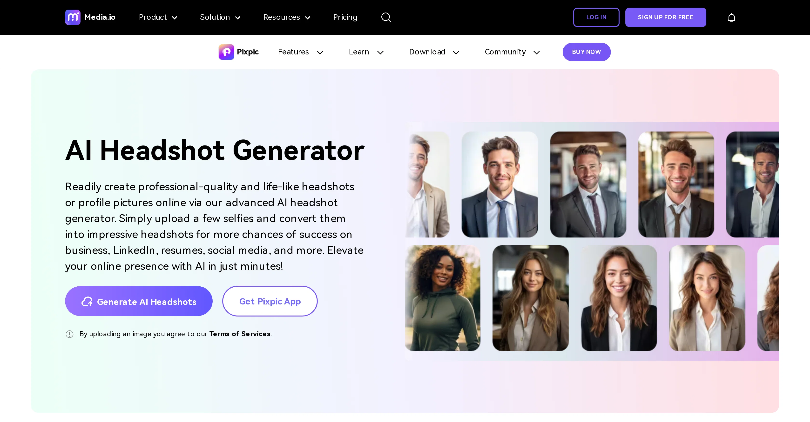 Media Headshot Generator screenshot