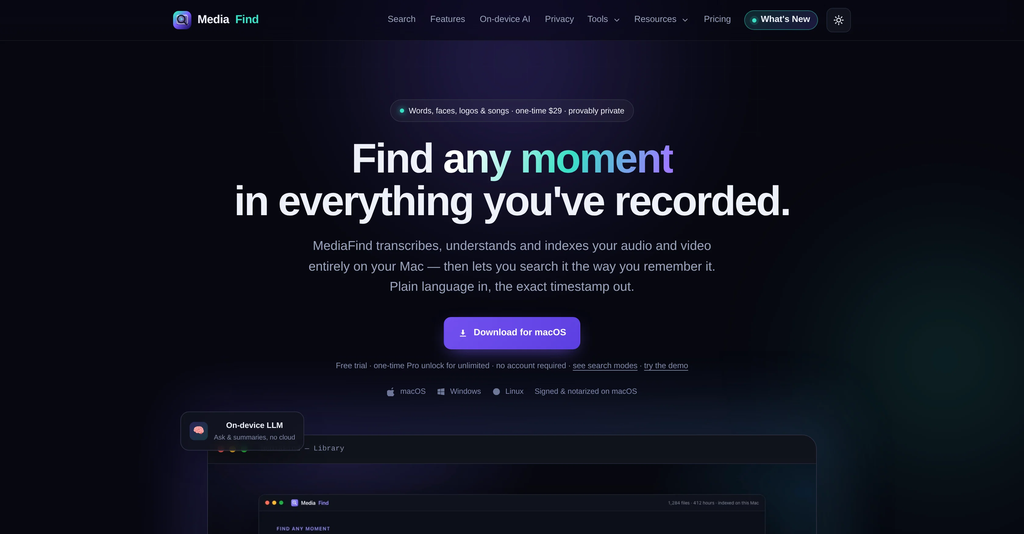 MediaFind screenshot