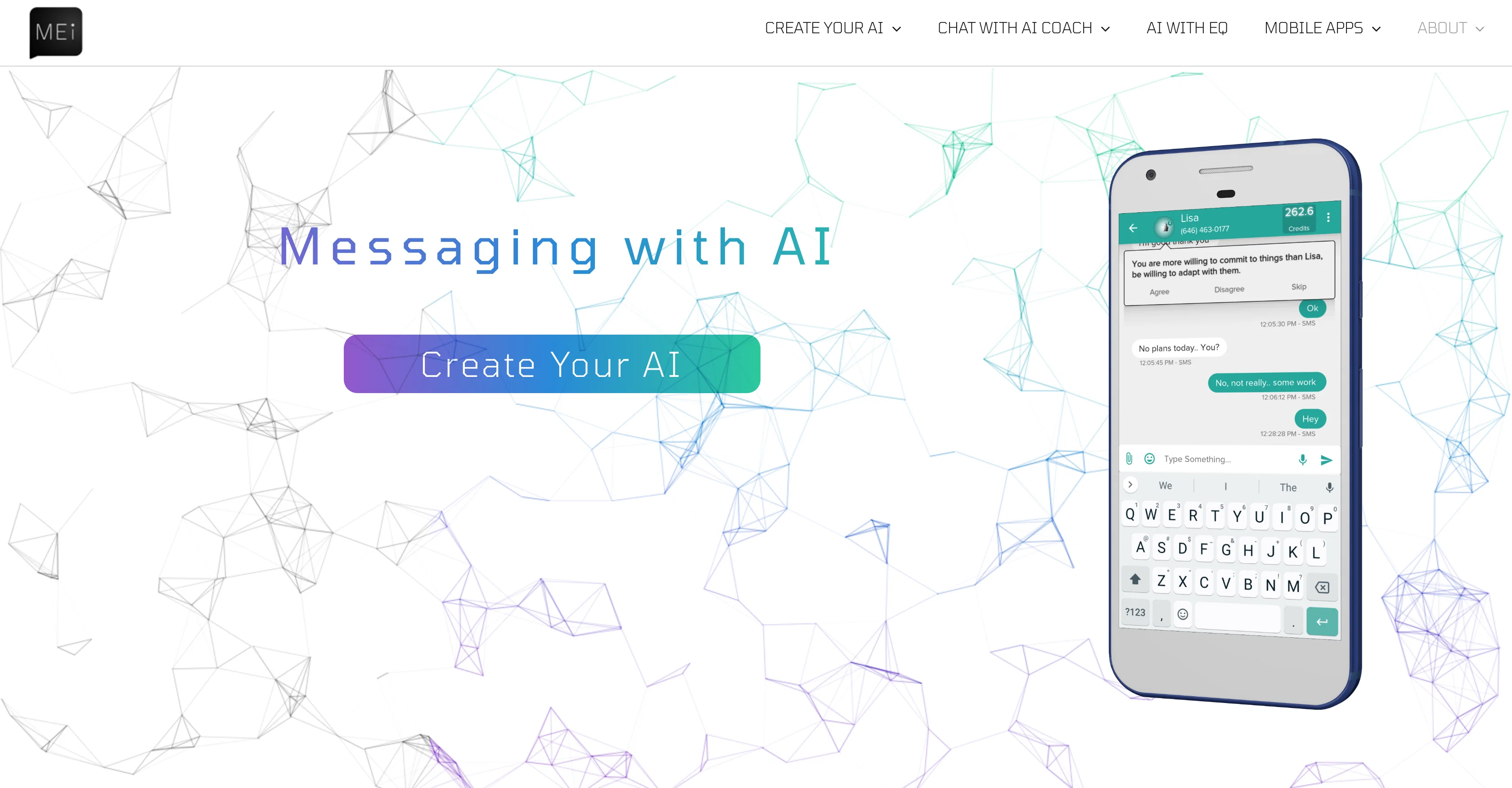 Mei | Messaging With AI screenshot