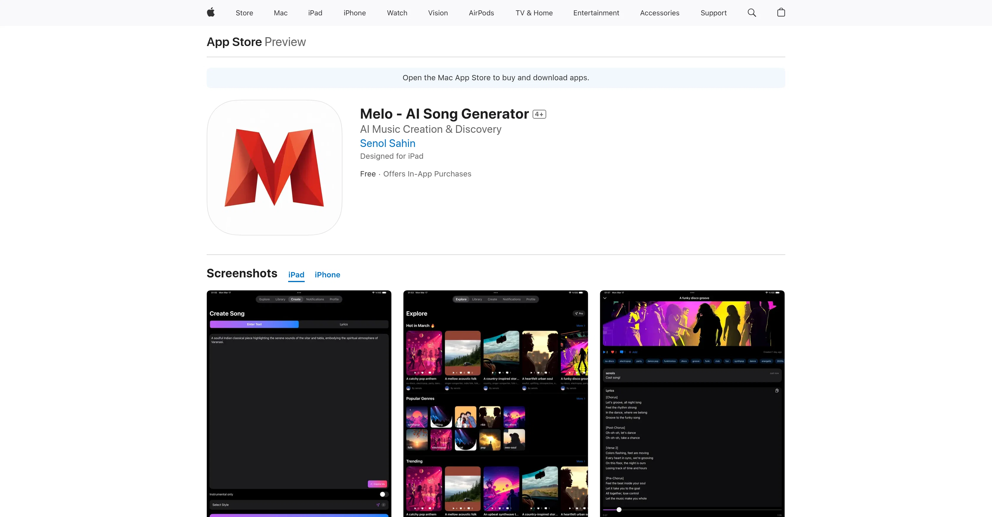 Melo - AI Song Generator screenshot
