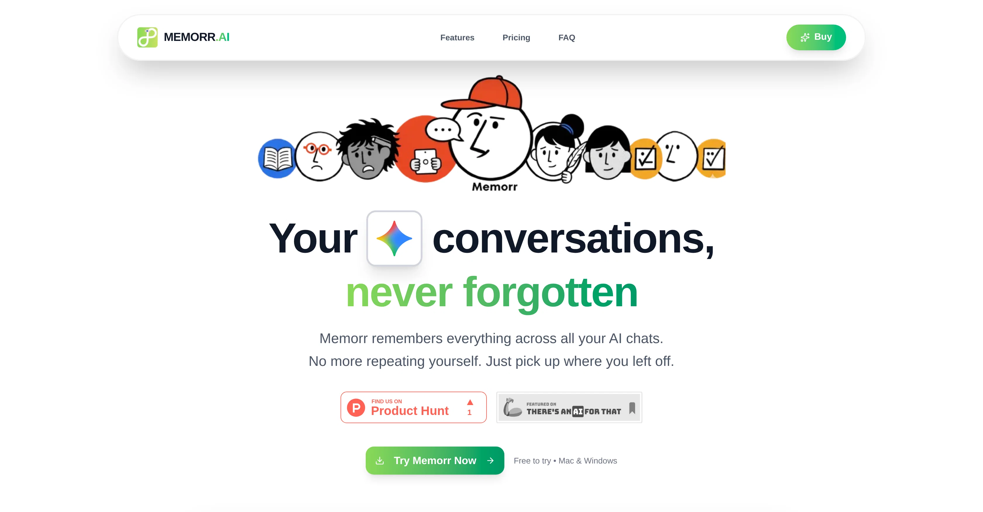 Memorr.AI screenshot