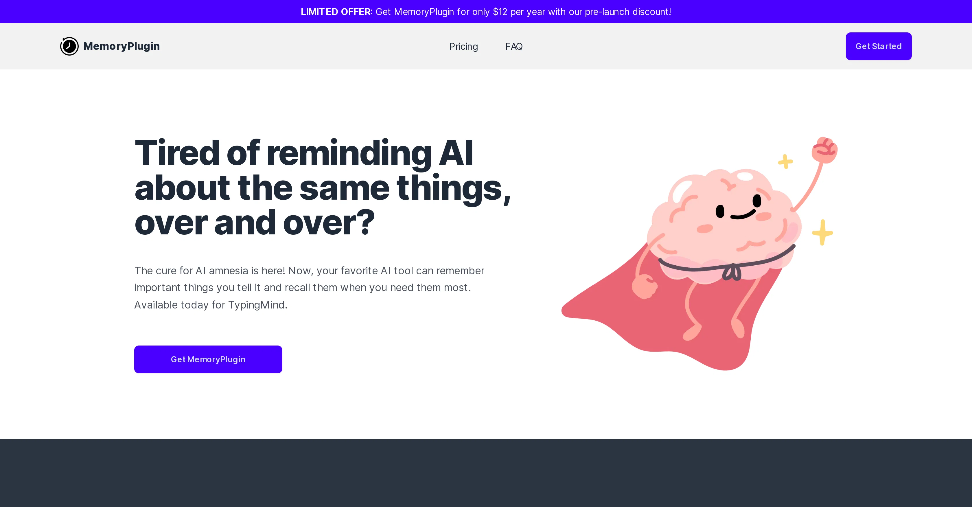 MemoryPlugin screenshot