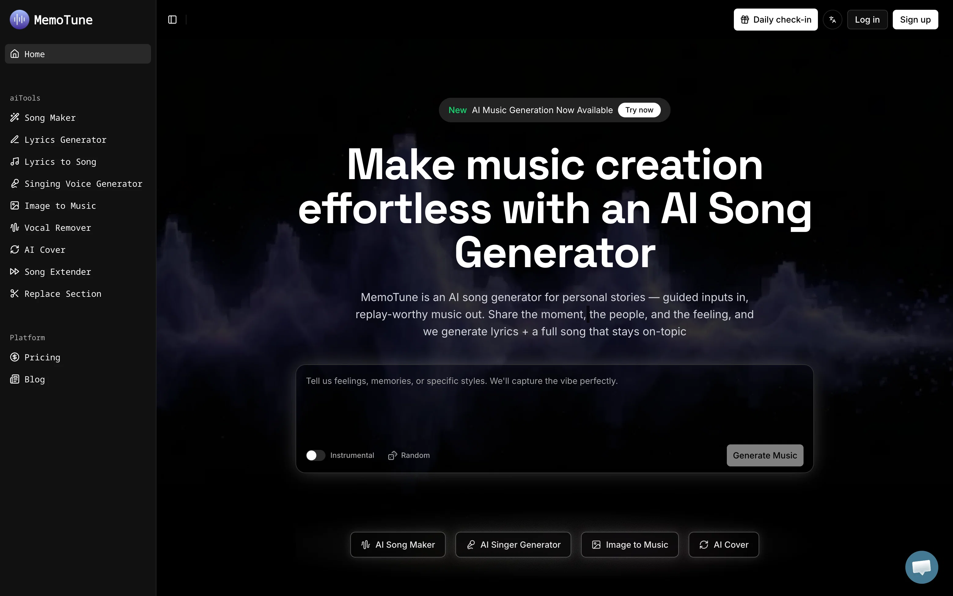 MemoTune screenshot