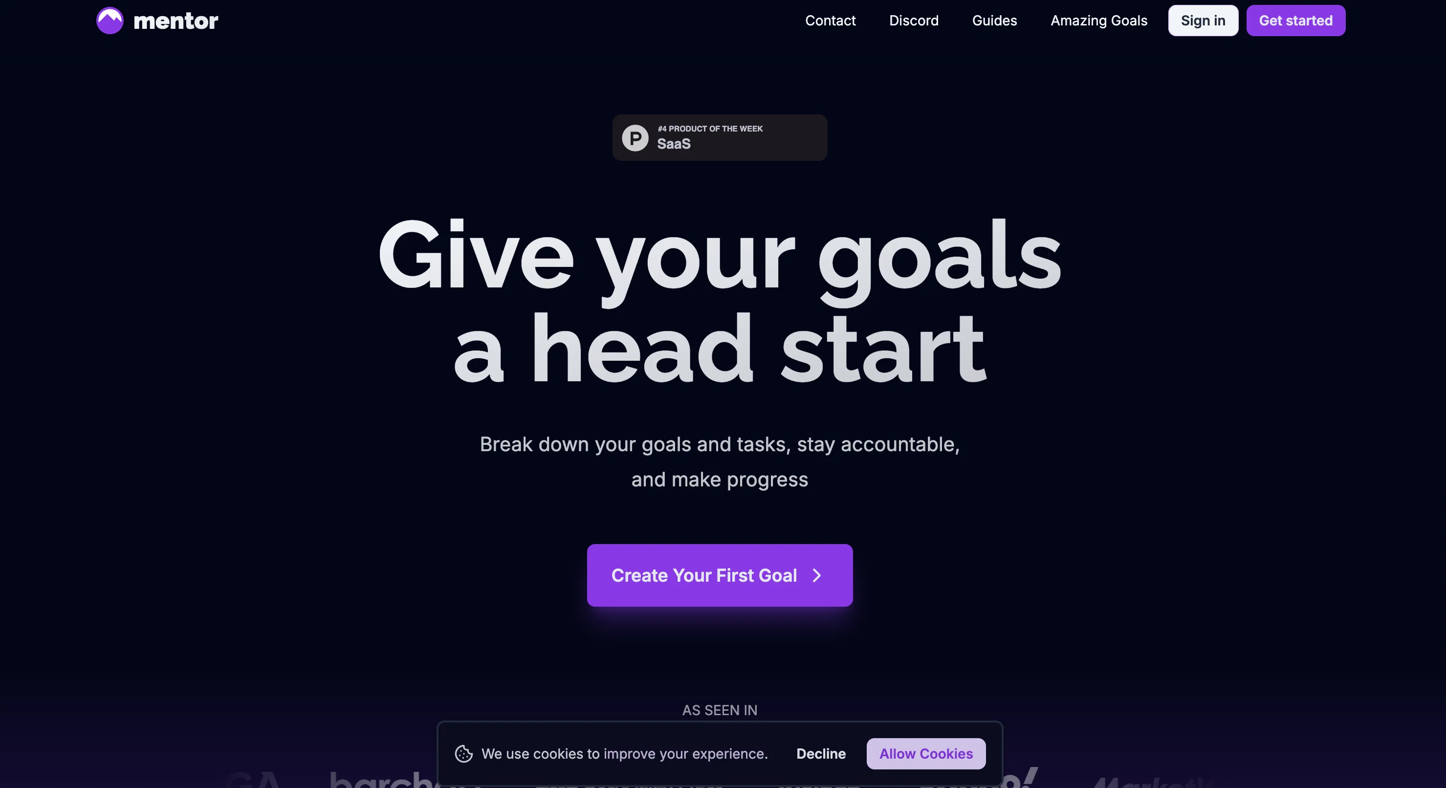 Mentor: Get things done screenshot
