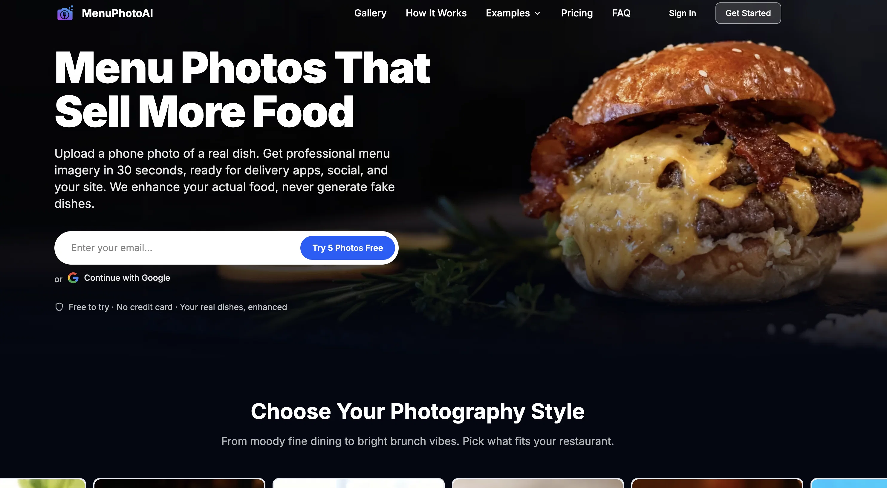 MenuPhotoAI screenshot