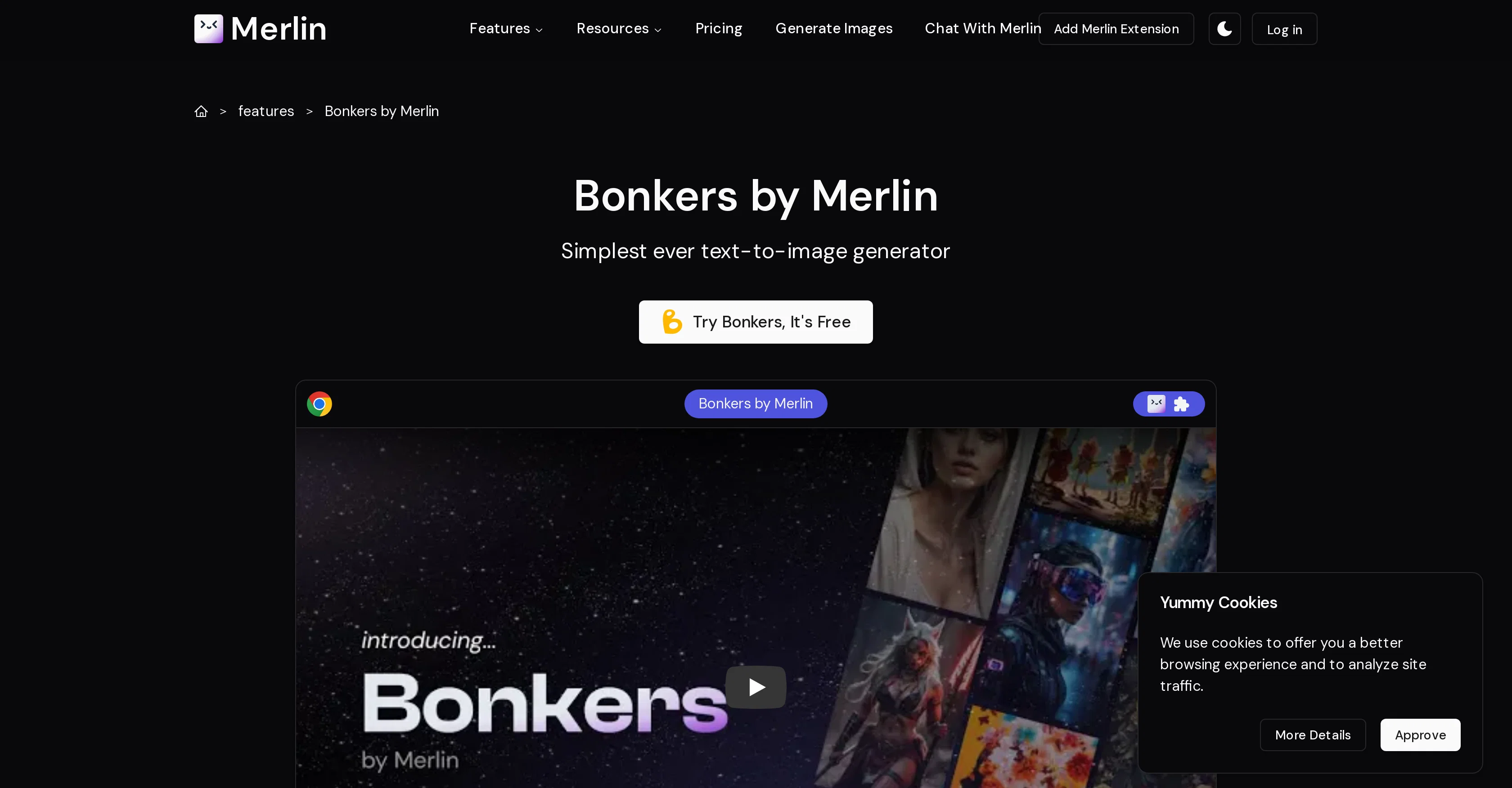 Merlin.in screenshot