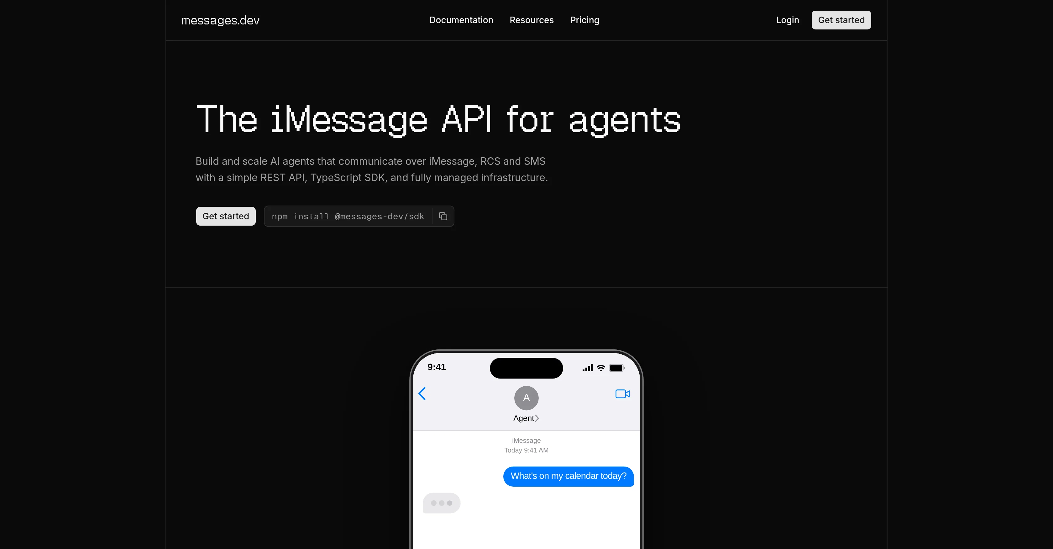 messages.dev screenshot