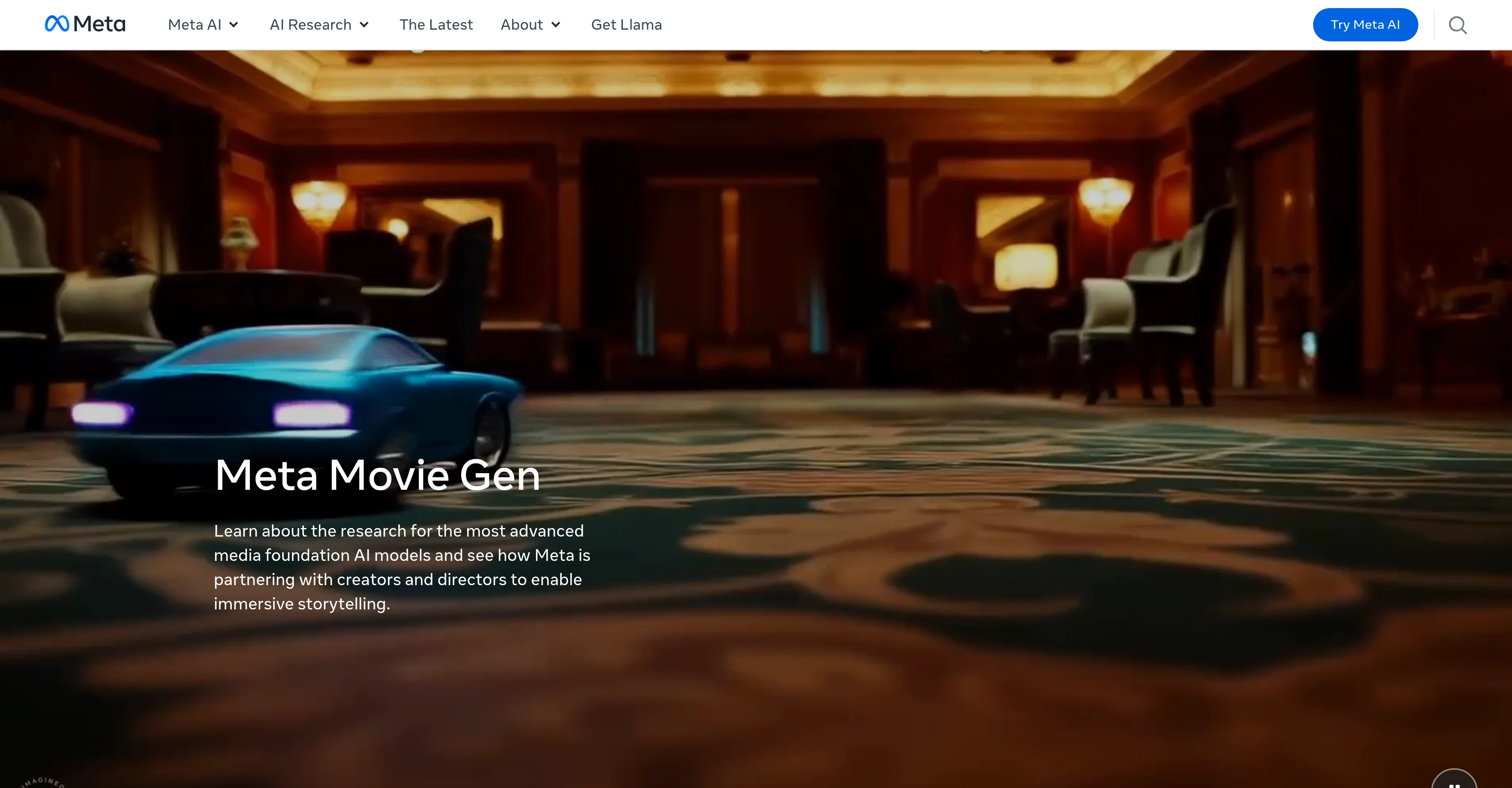Meta Movie Gen screenshot