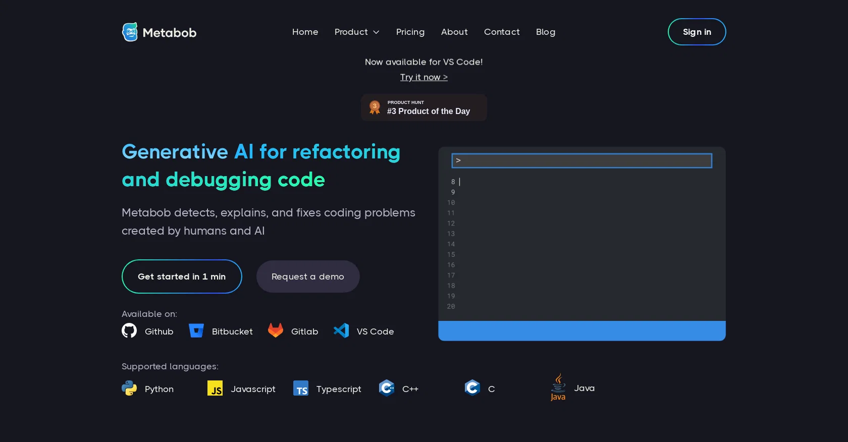Metabob screenshot