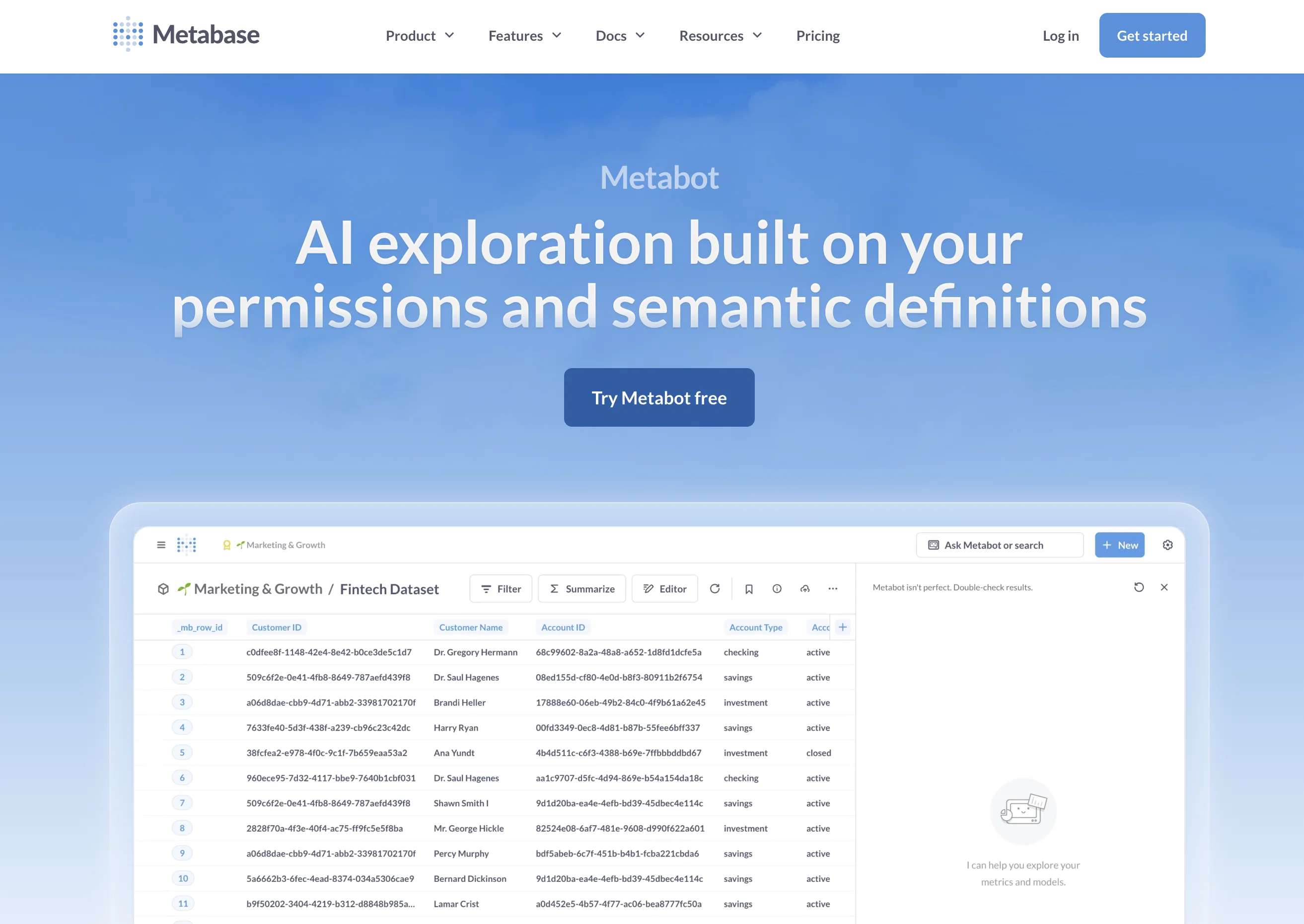 Metabot AI screenshot