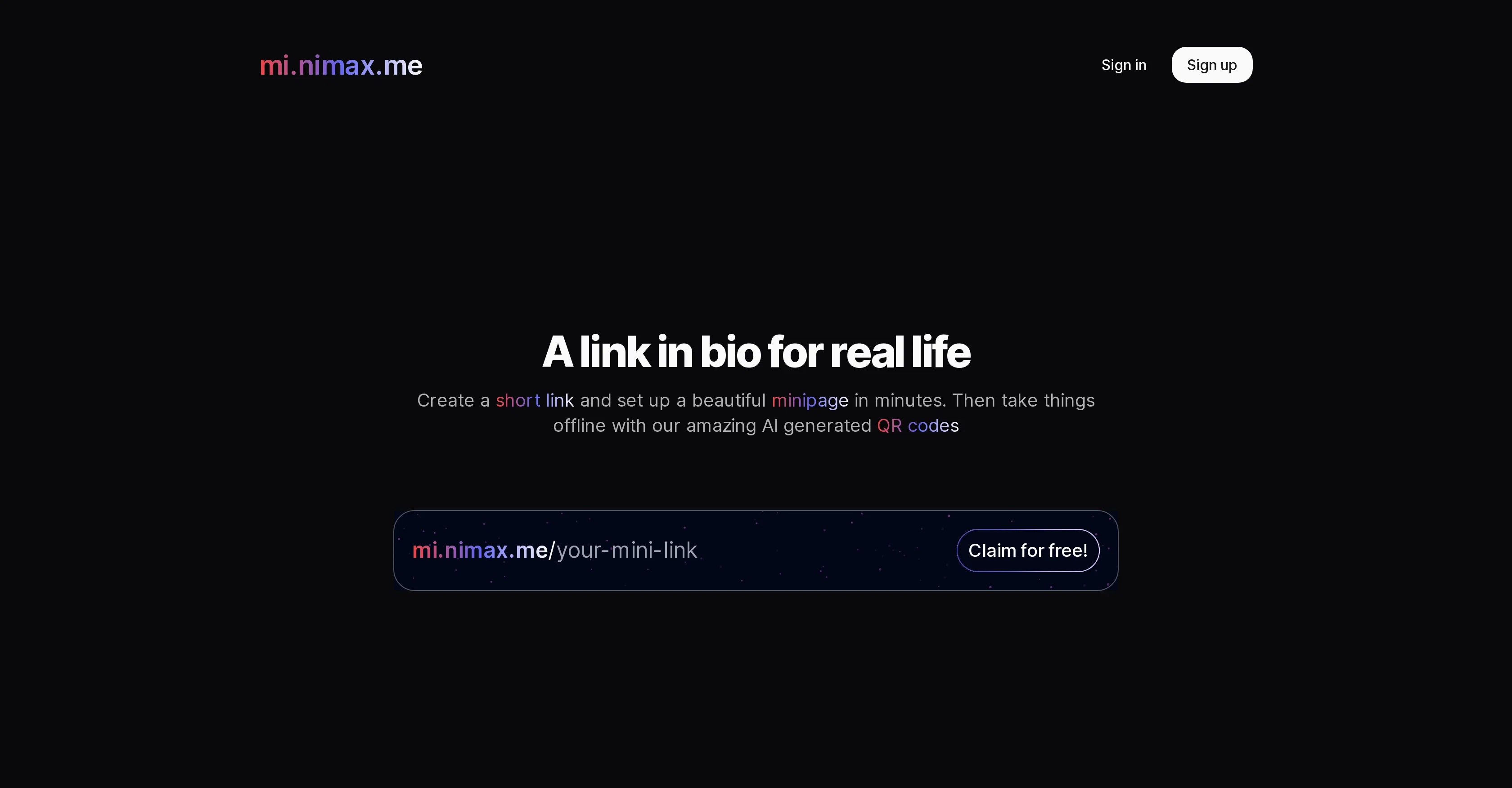 Mi.Nimax screenshot