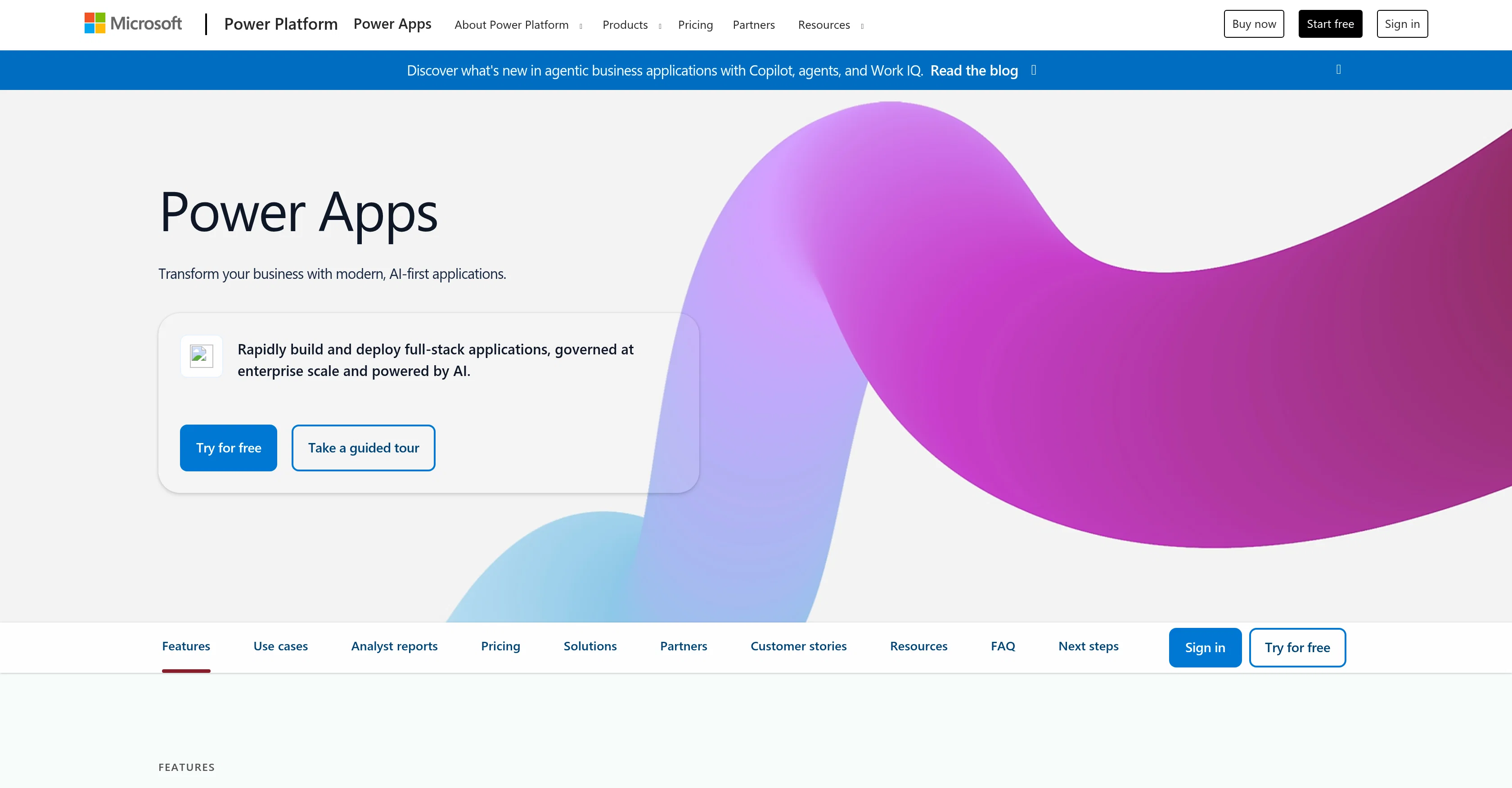 Microsoft Power Apps screenshot