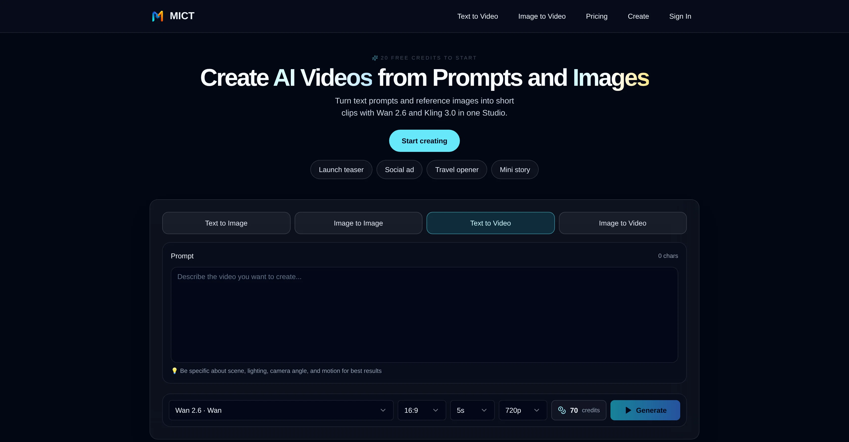 MICT screenshot
