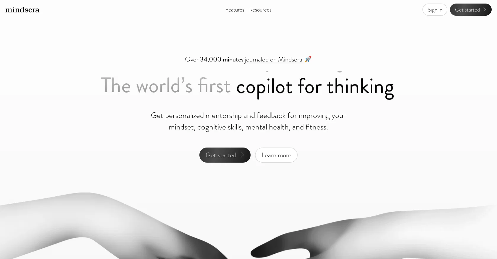 Mindsera screenshot
