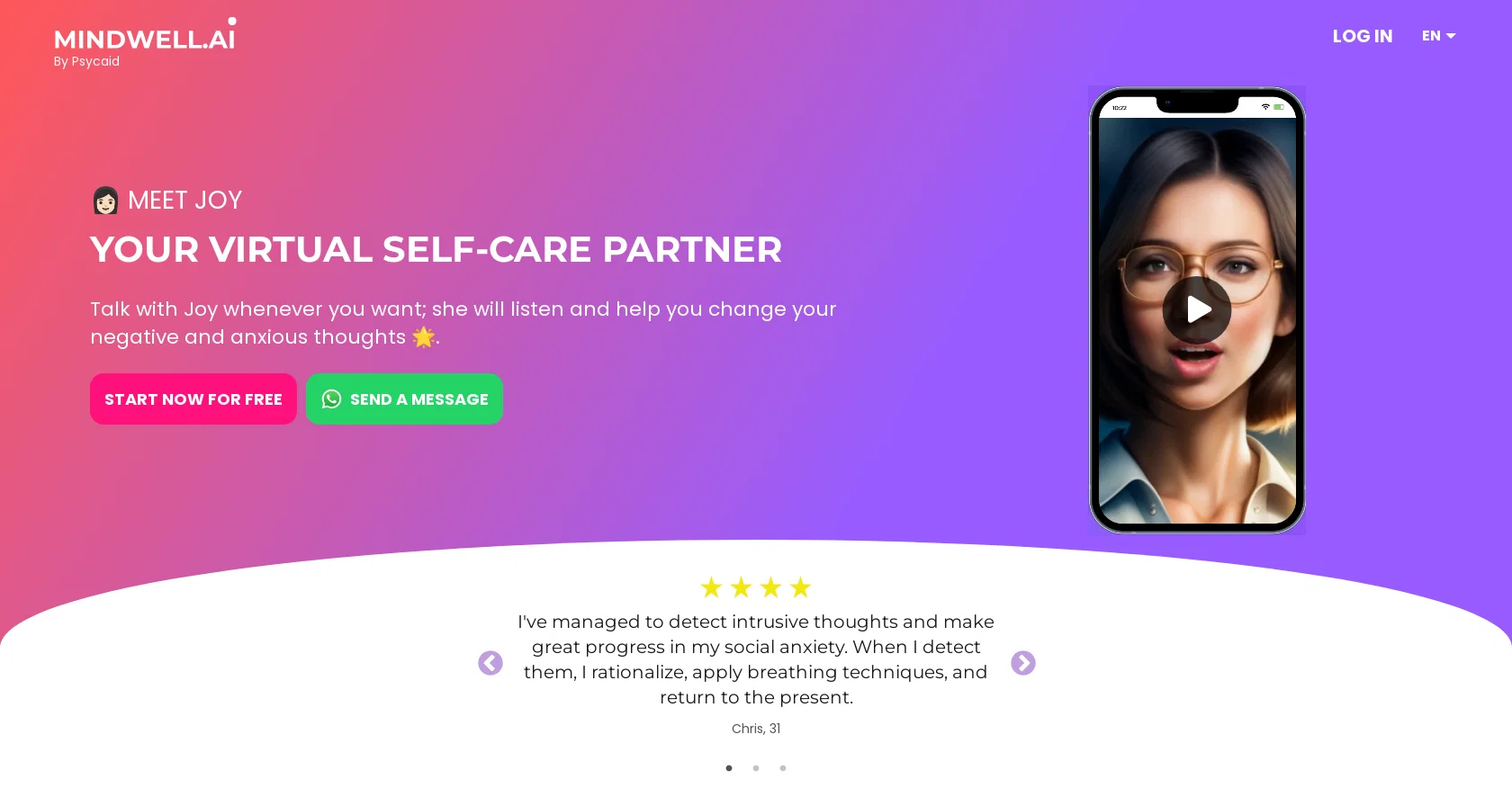 Mindwell screenshot