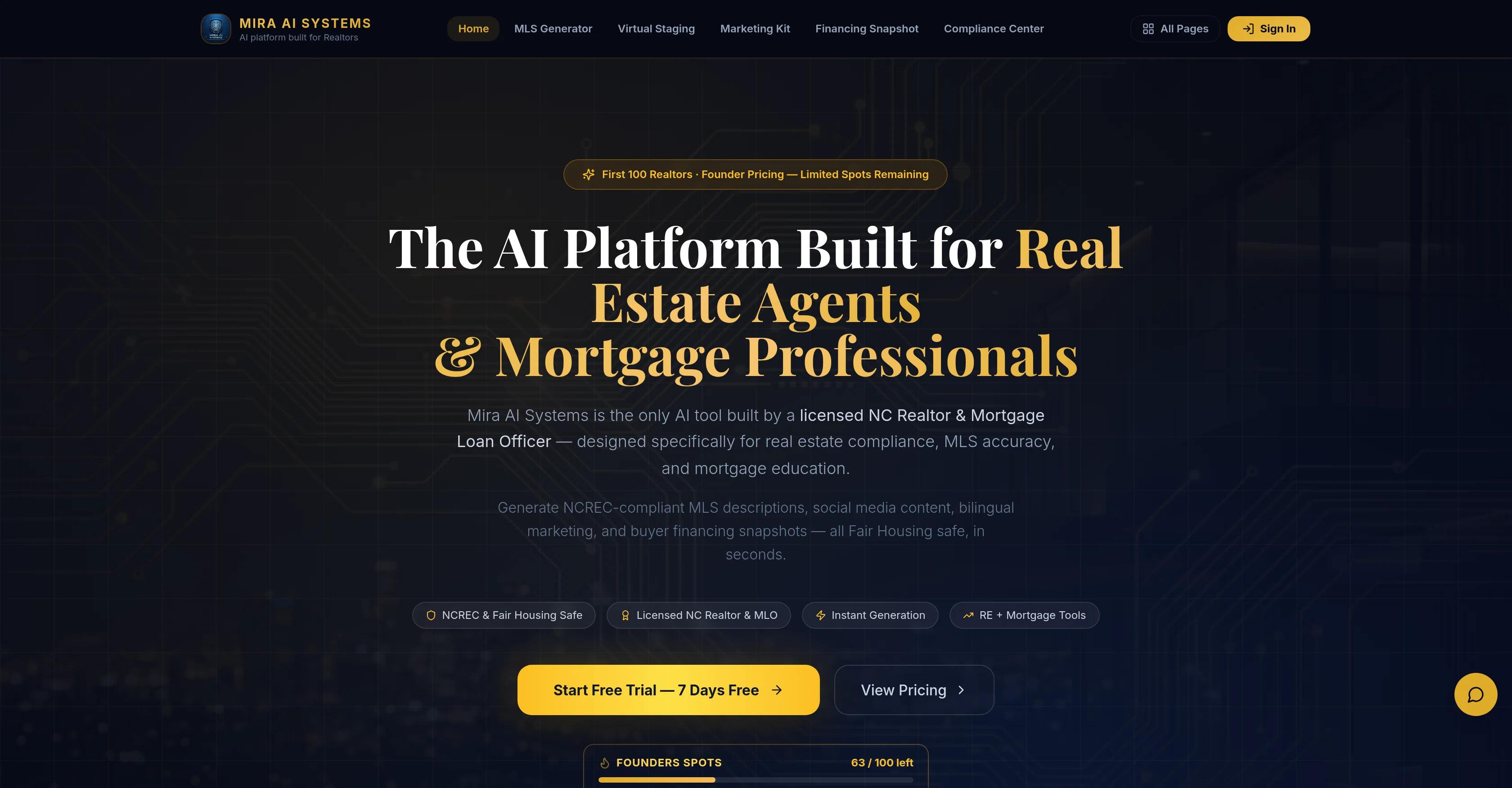 Mira AI Systems screenshot