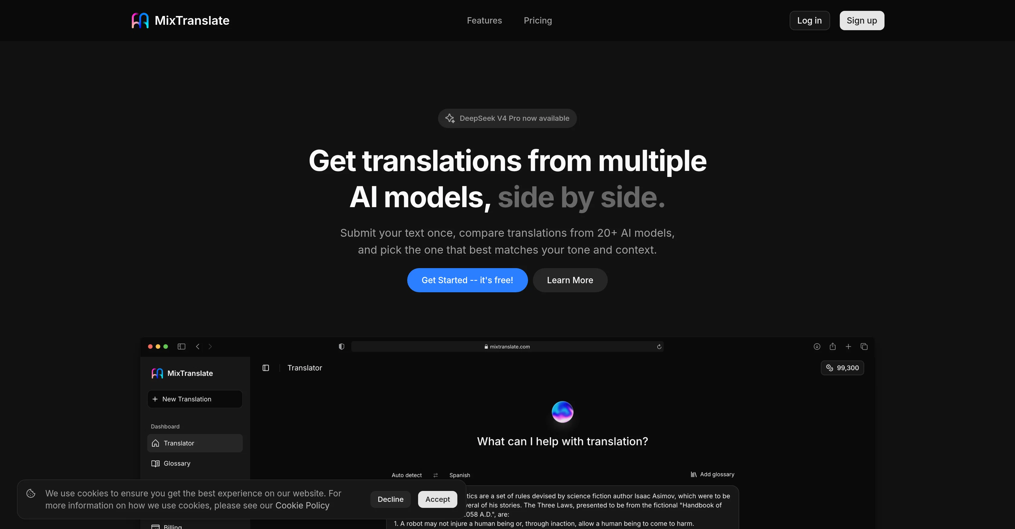 MixTranslate screenshot