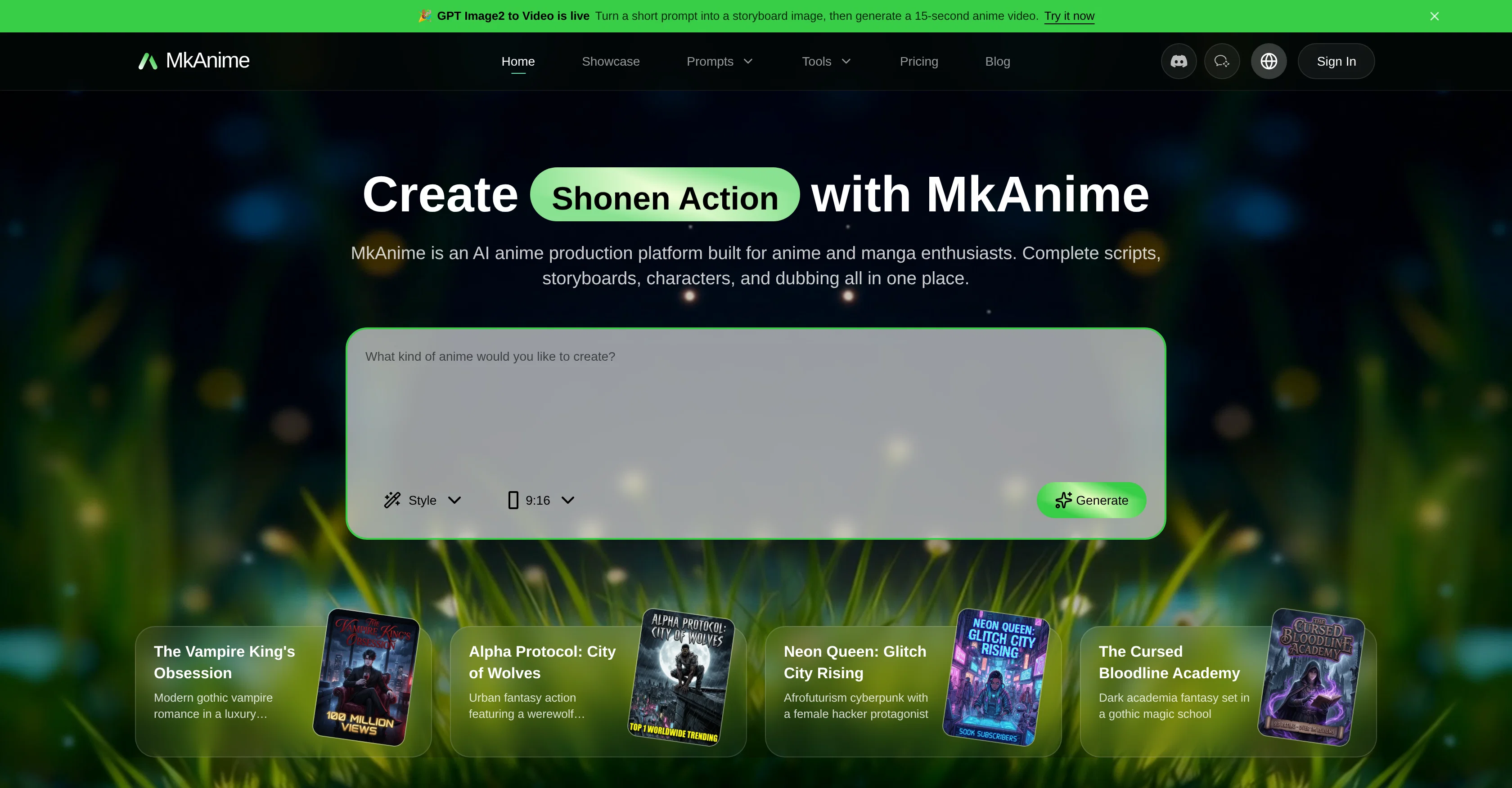 MkAnime AI screenshot