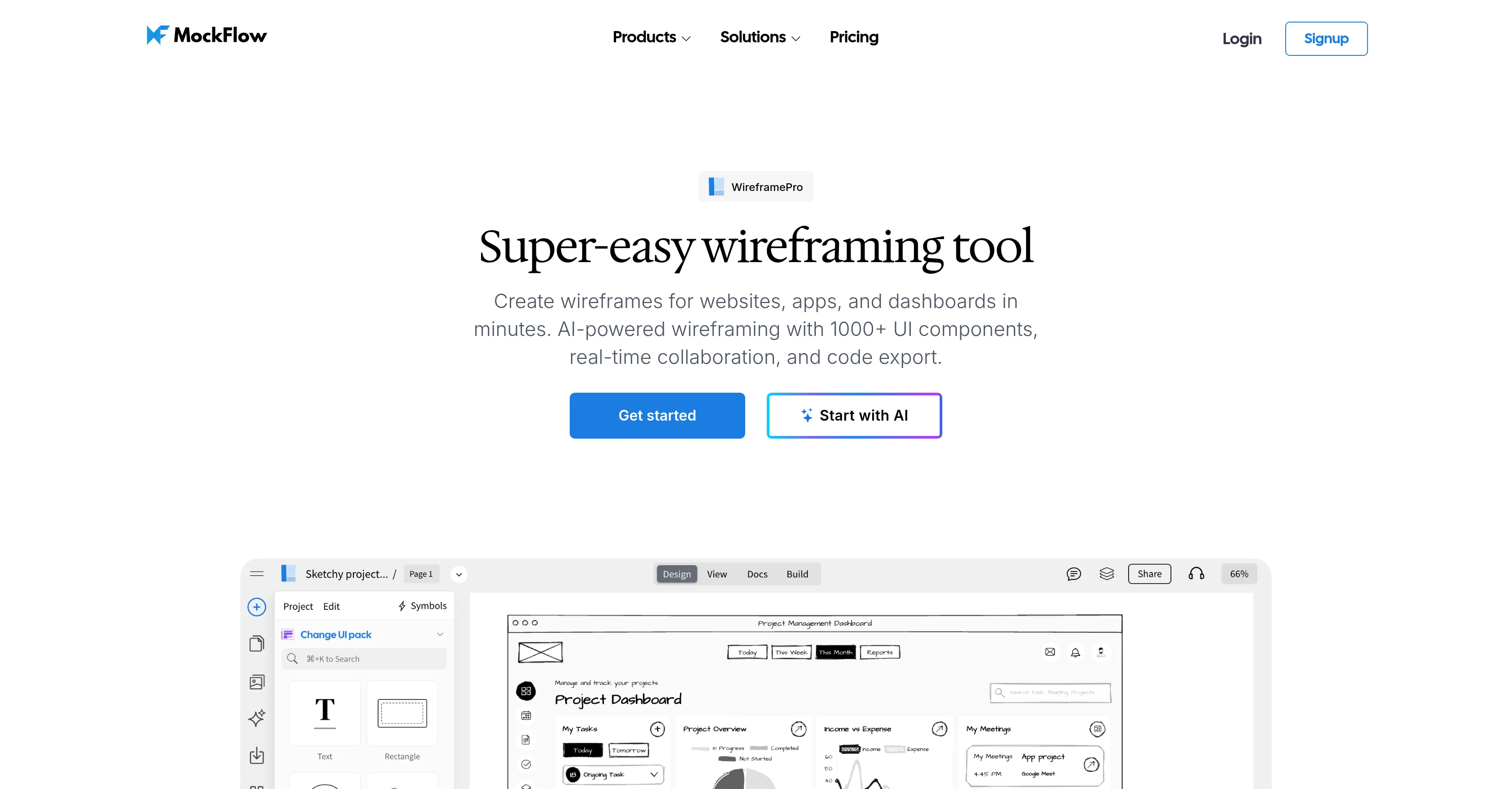MockFlow screenshot