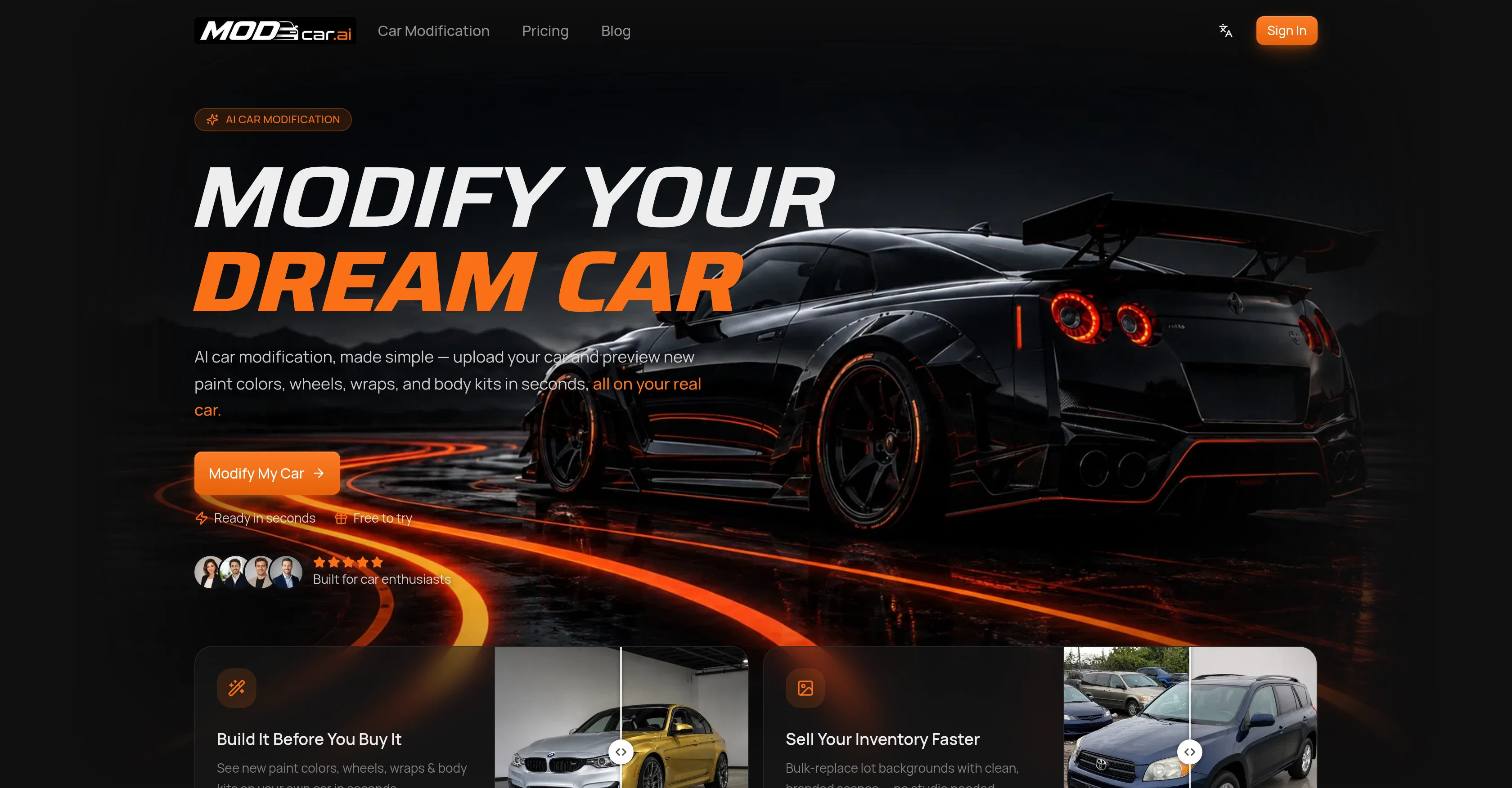 MODCAR.ai screenshot