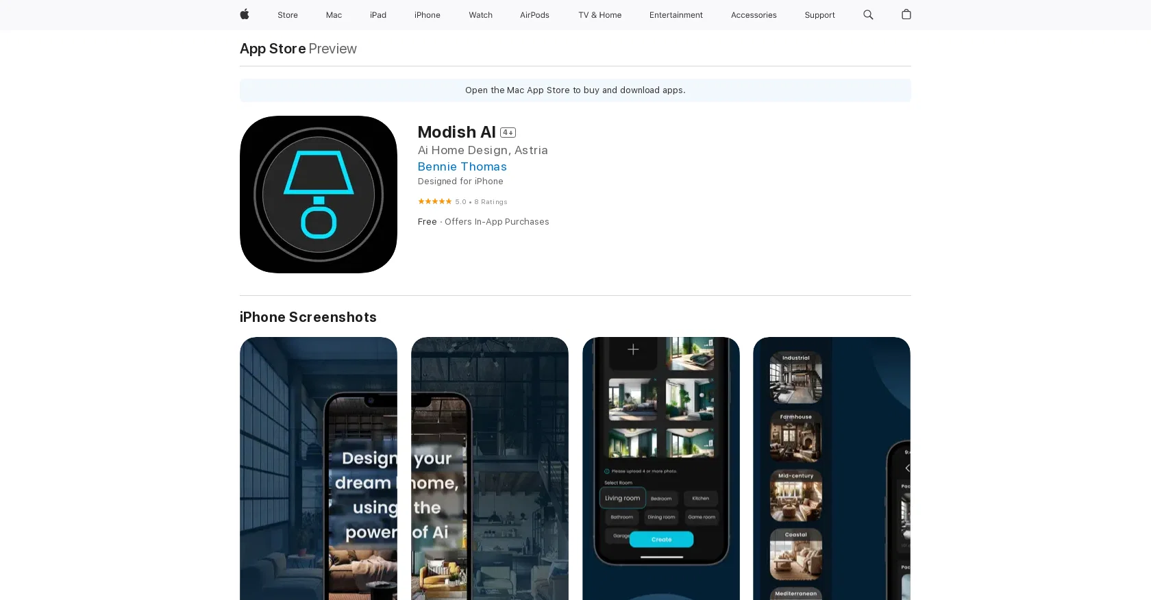 Modish screenshot