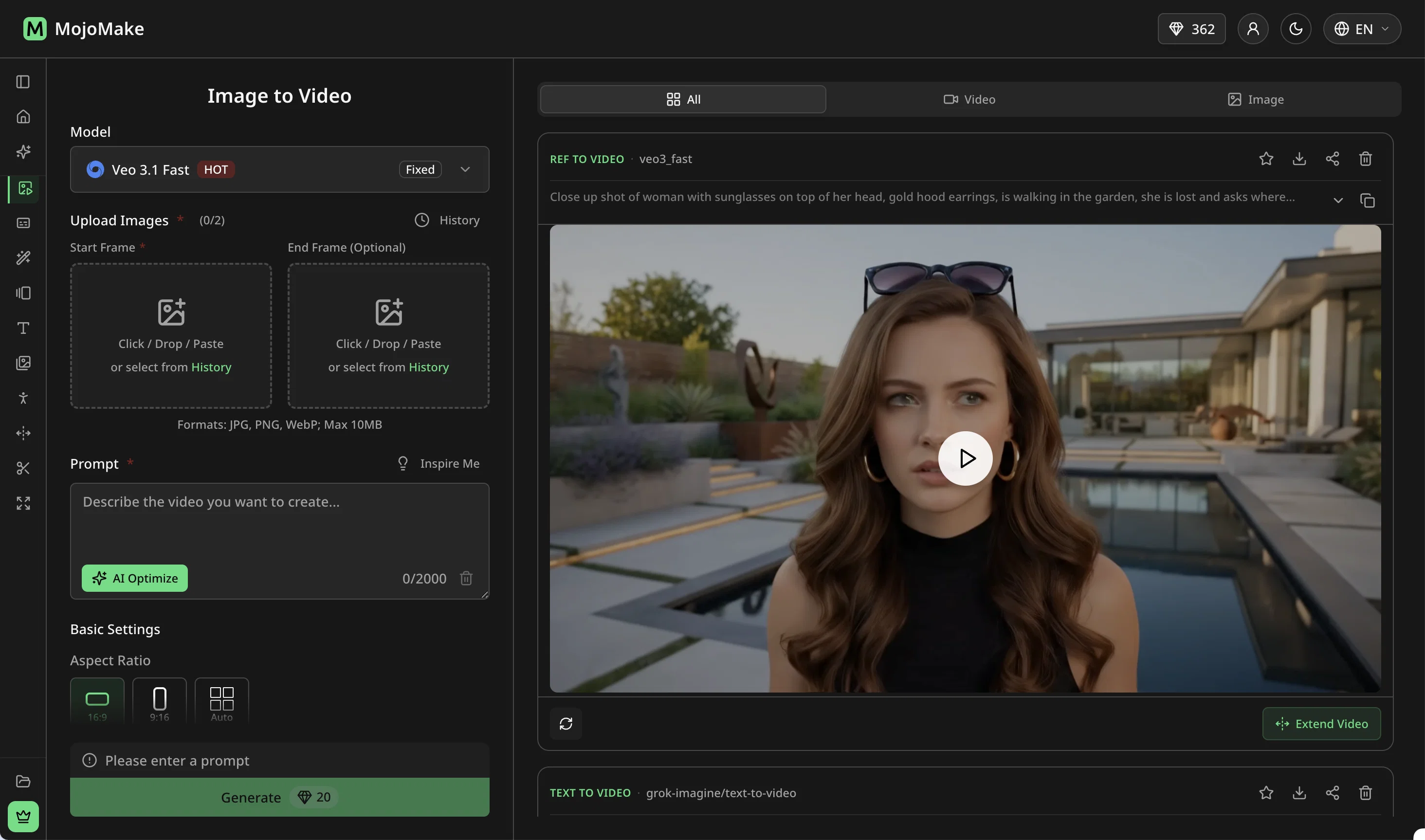 MojoMake - AI Image to Video Generatorv1.3 screenshot