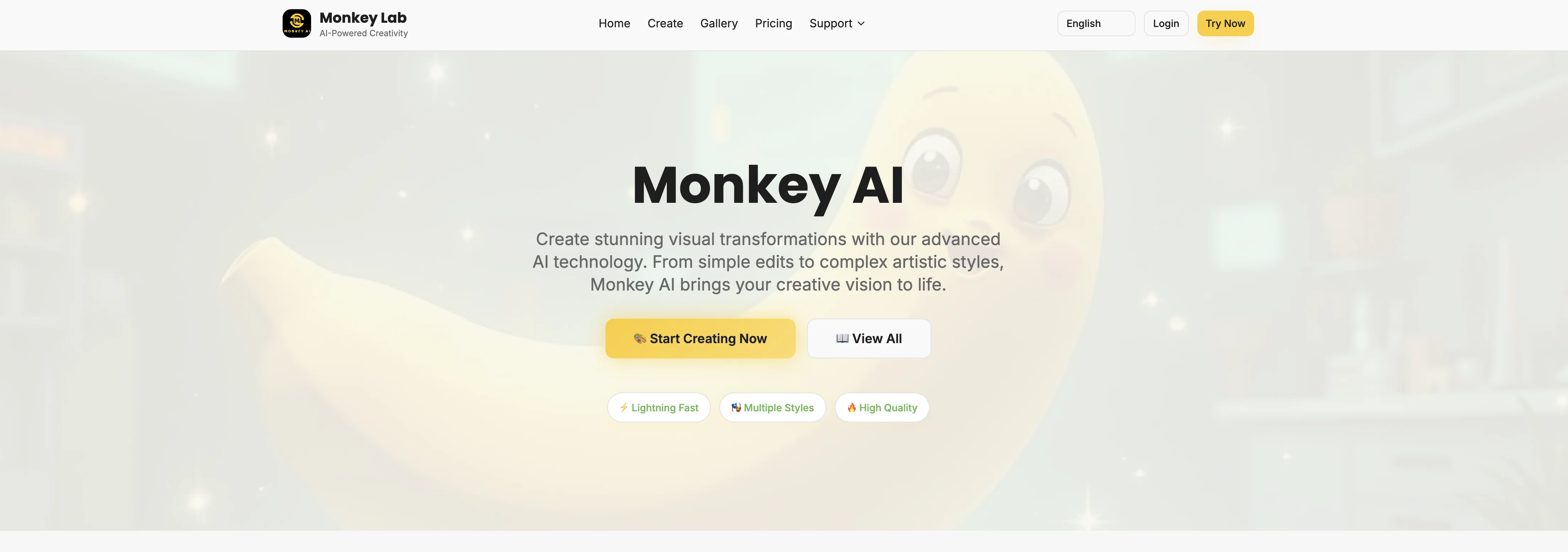 Monkey AI Image Generator screenshot