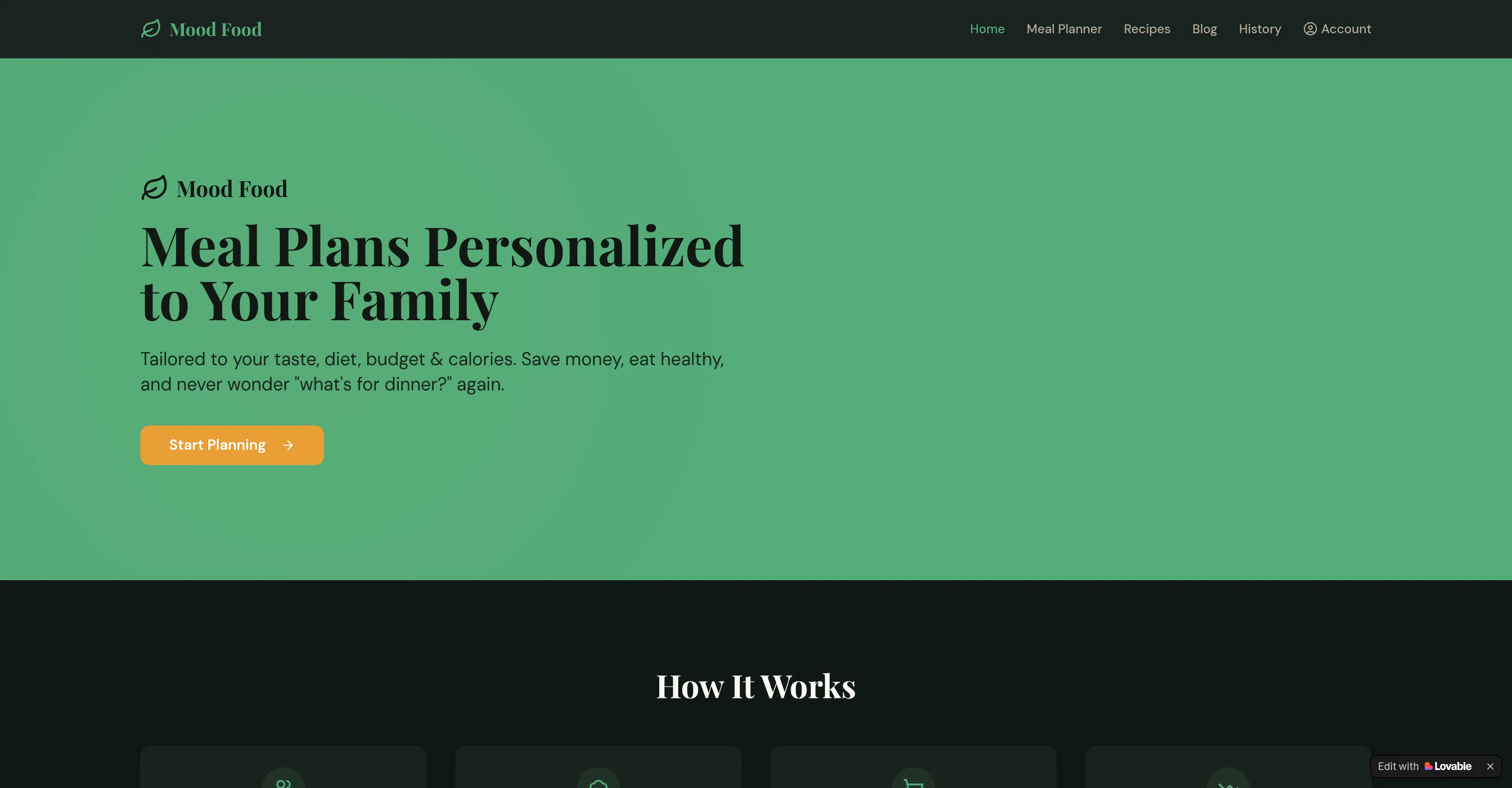 Meal Plans Personalized to Your Family screenshot