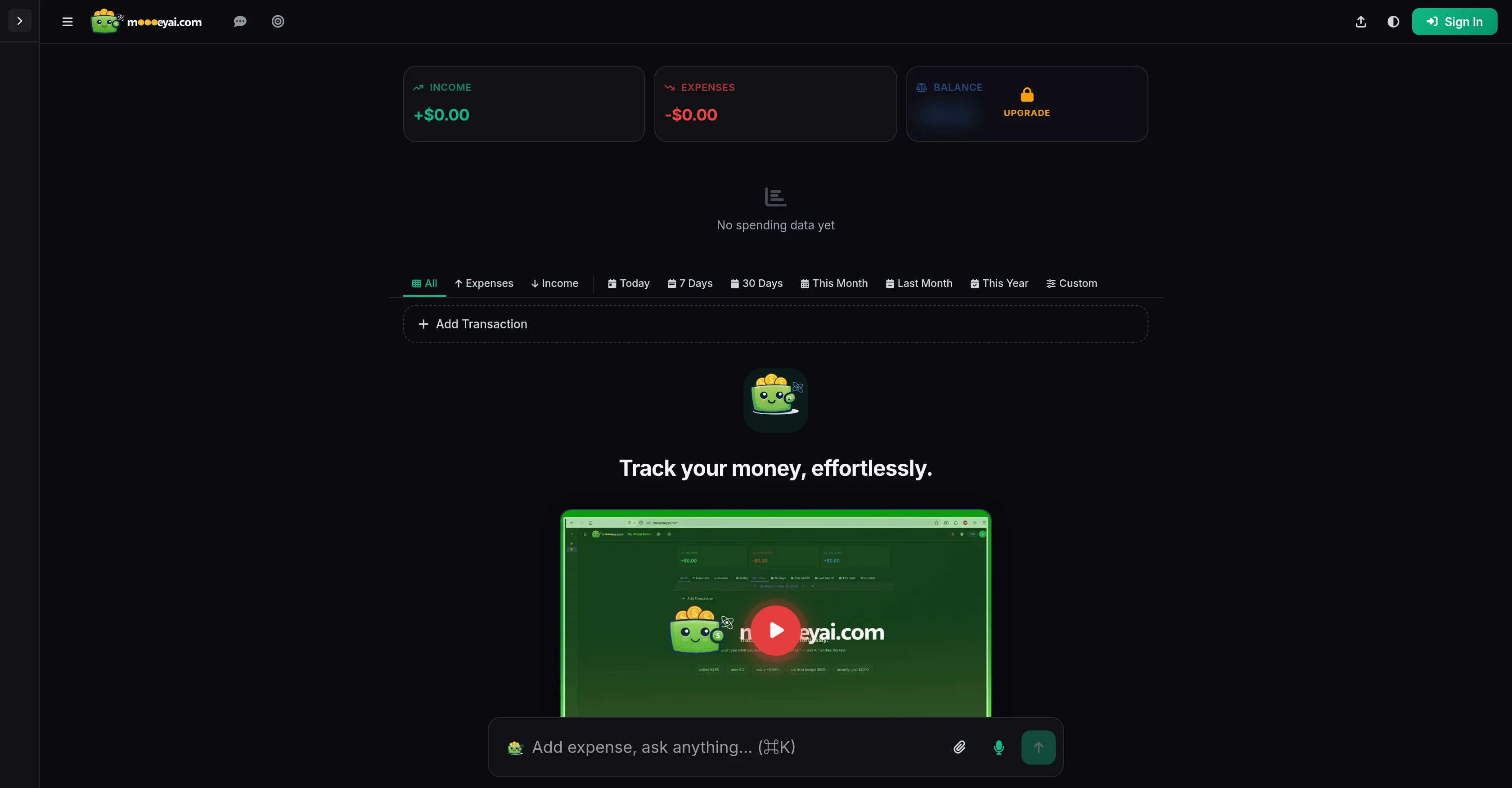 Moooney AI screenshot