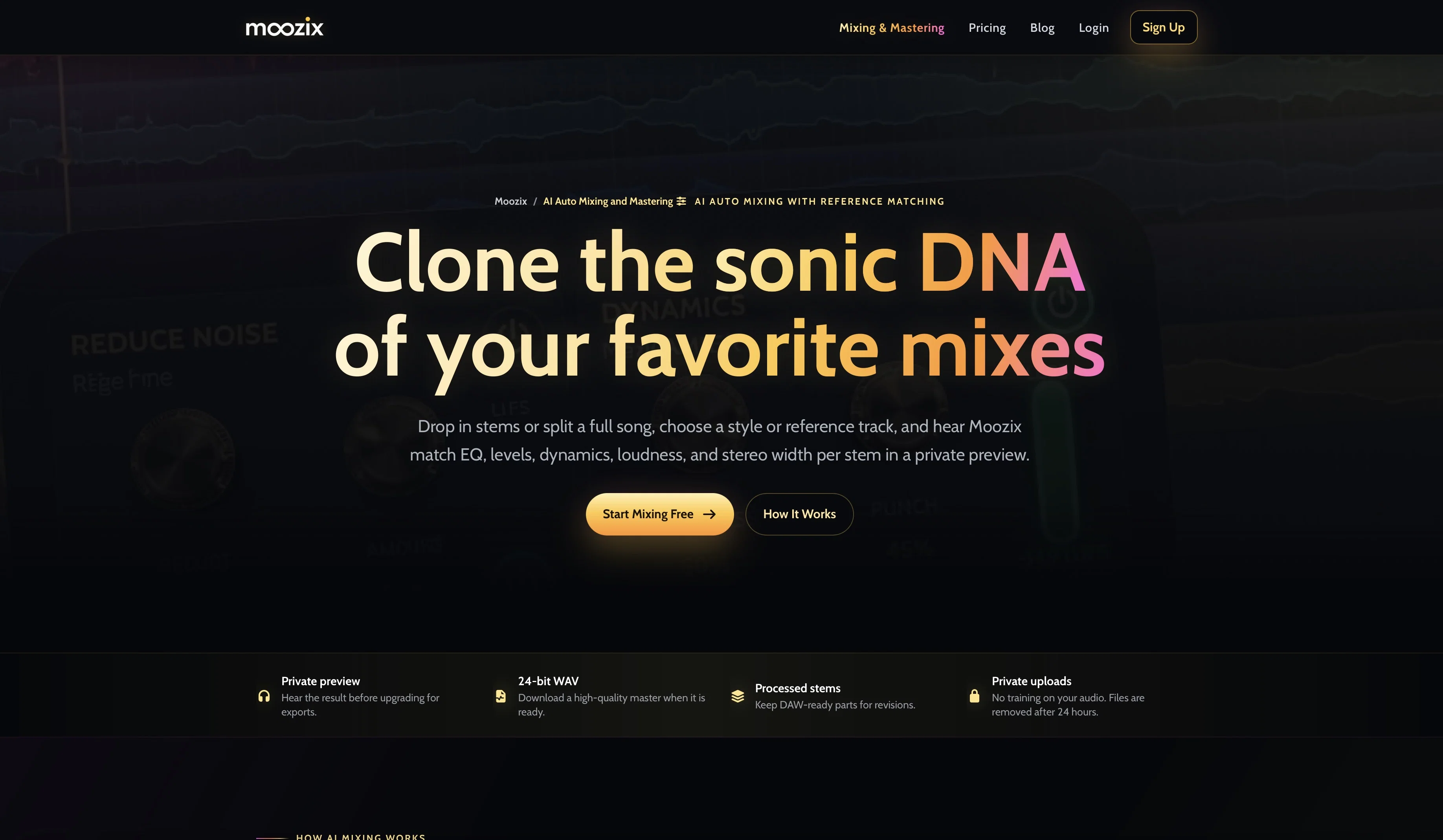 Moozix AI Automix & Mastering For Songs screenshot