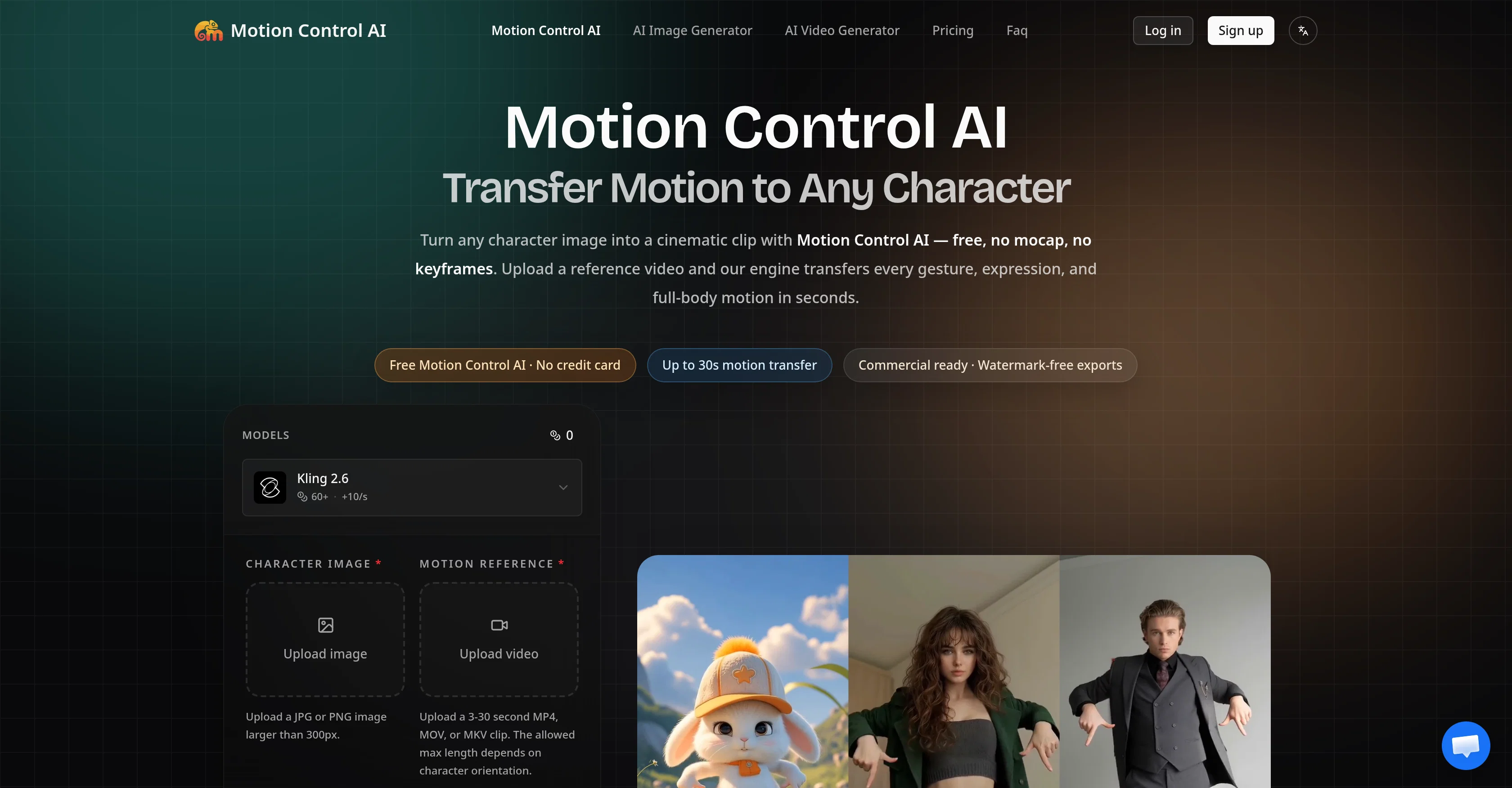 Motion Control AI screenshot