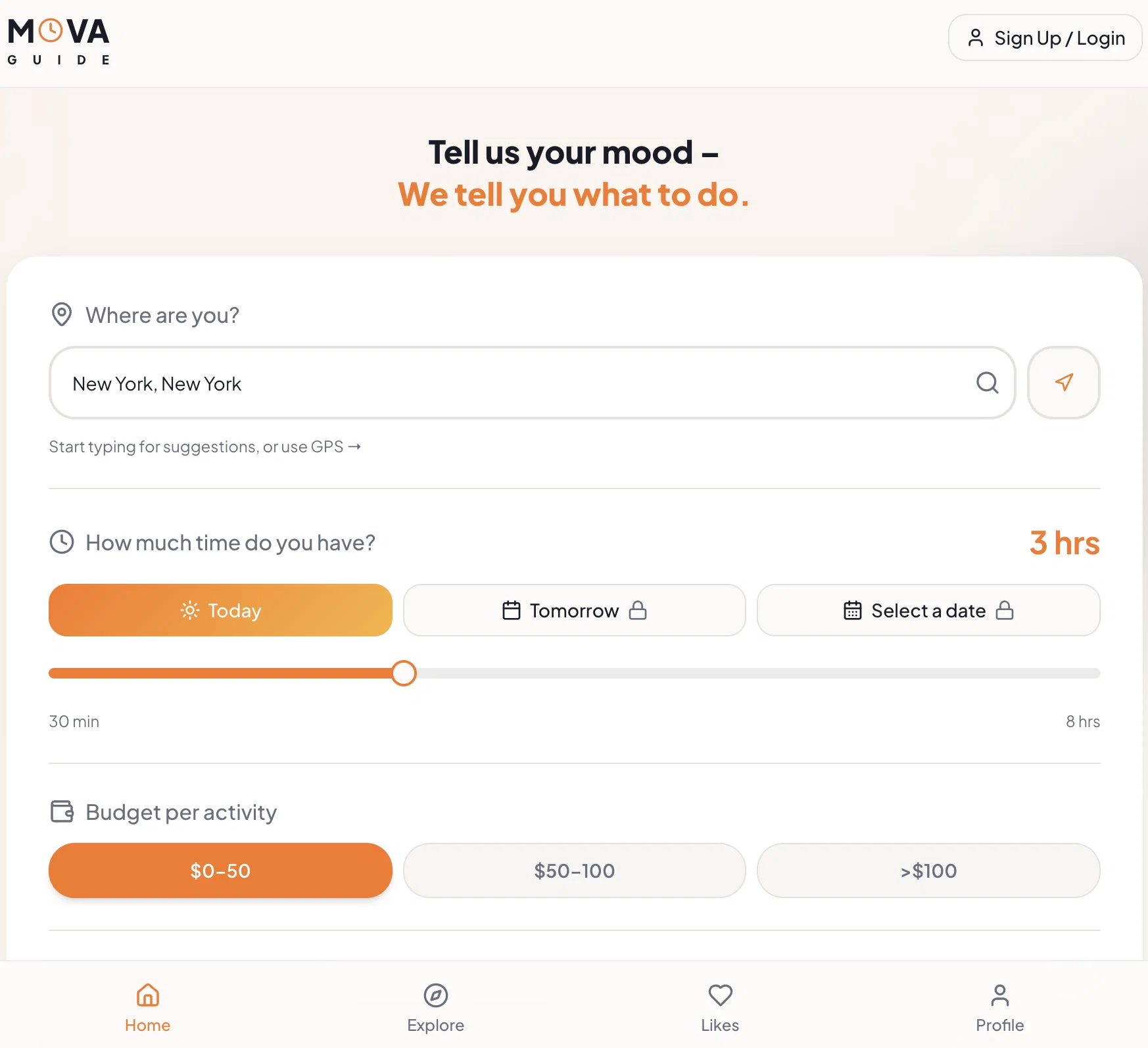 MOVA Guide screenshot