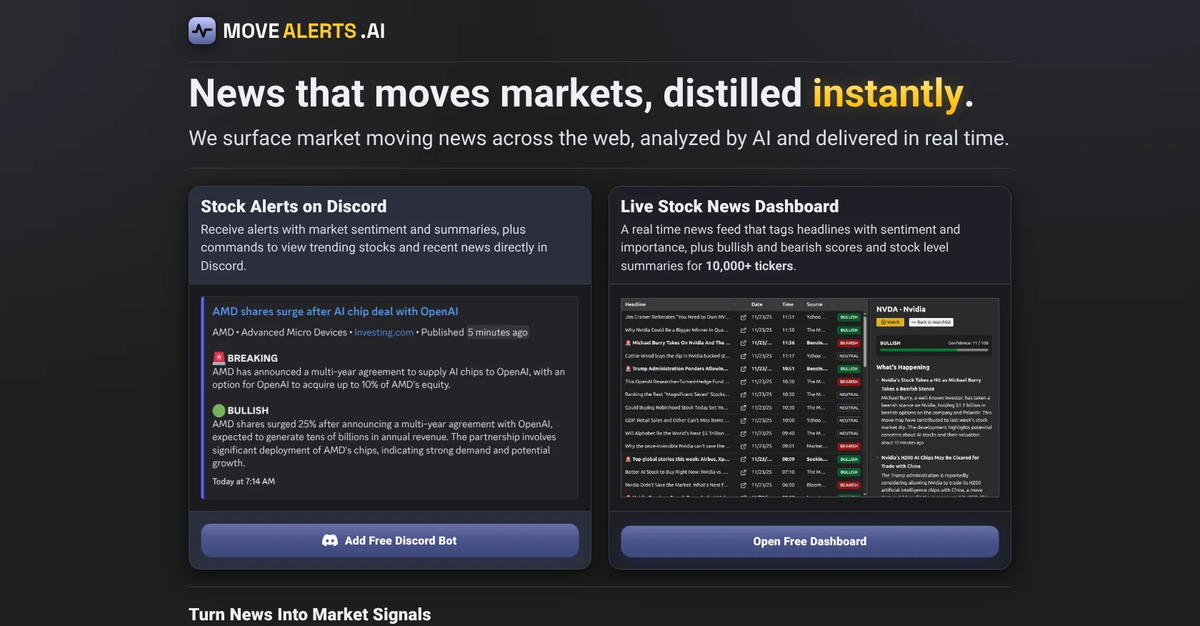 MoveAlerts.ai screenshot
