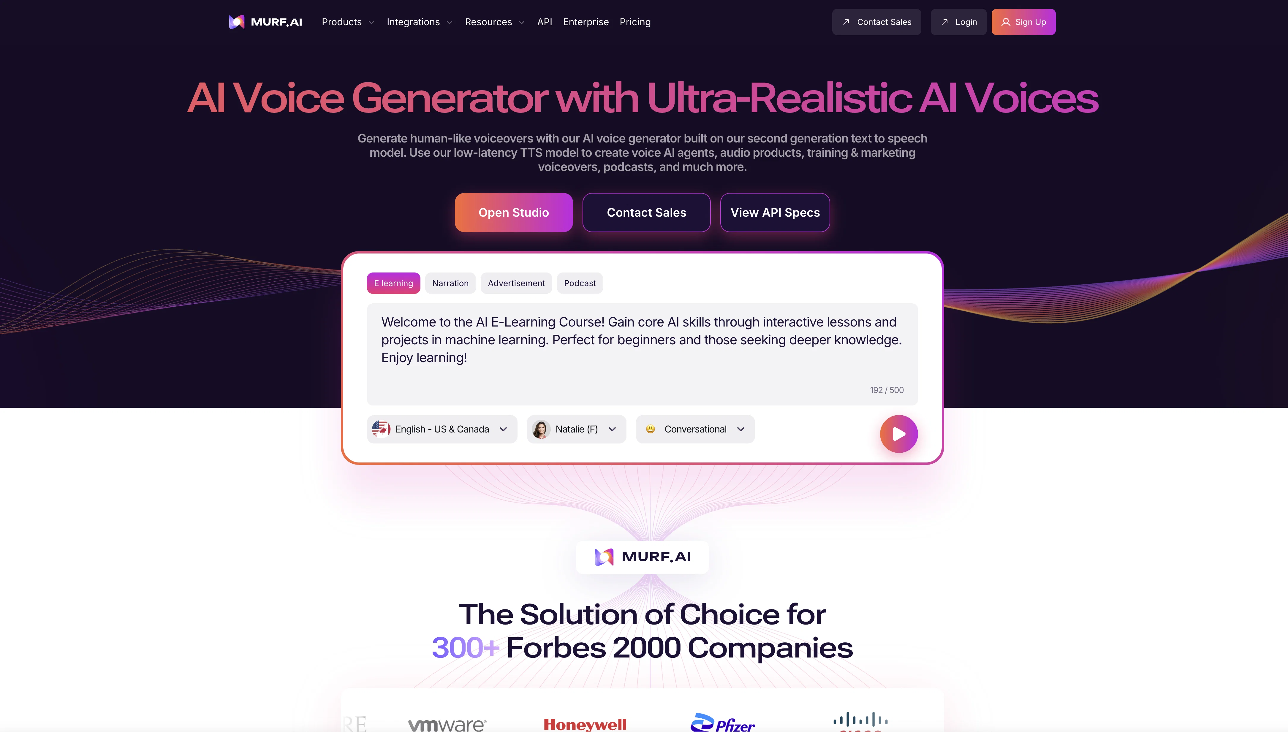 Murf AI screenshot