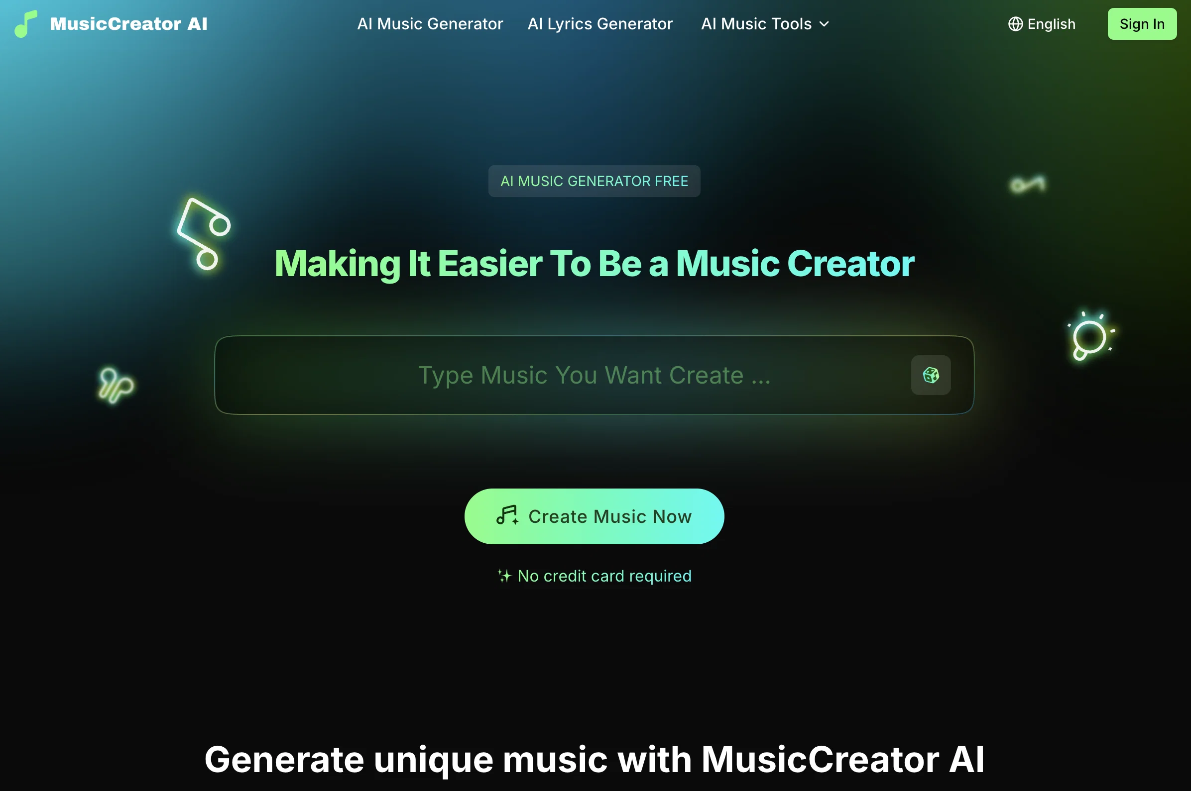 MusicCreator AI screenshot