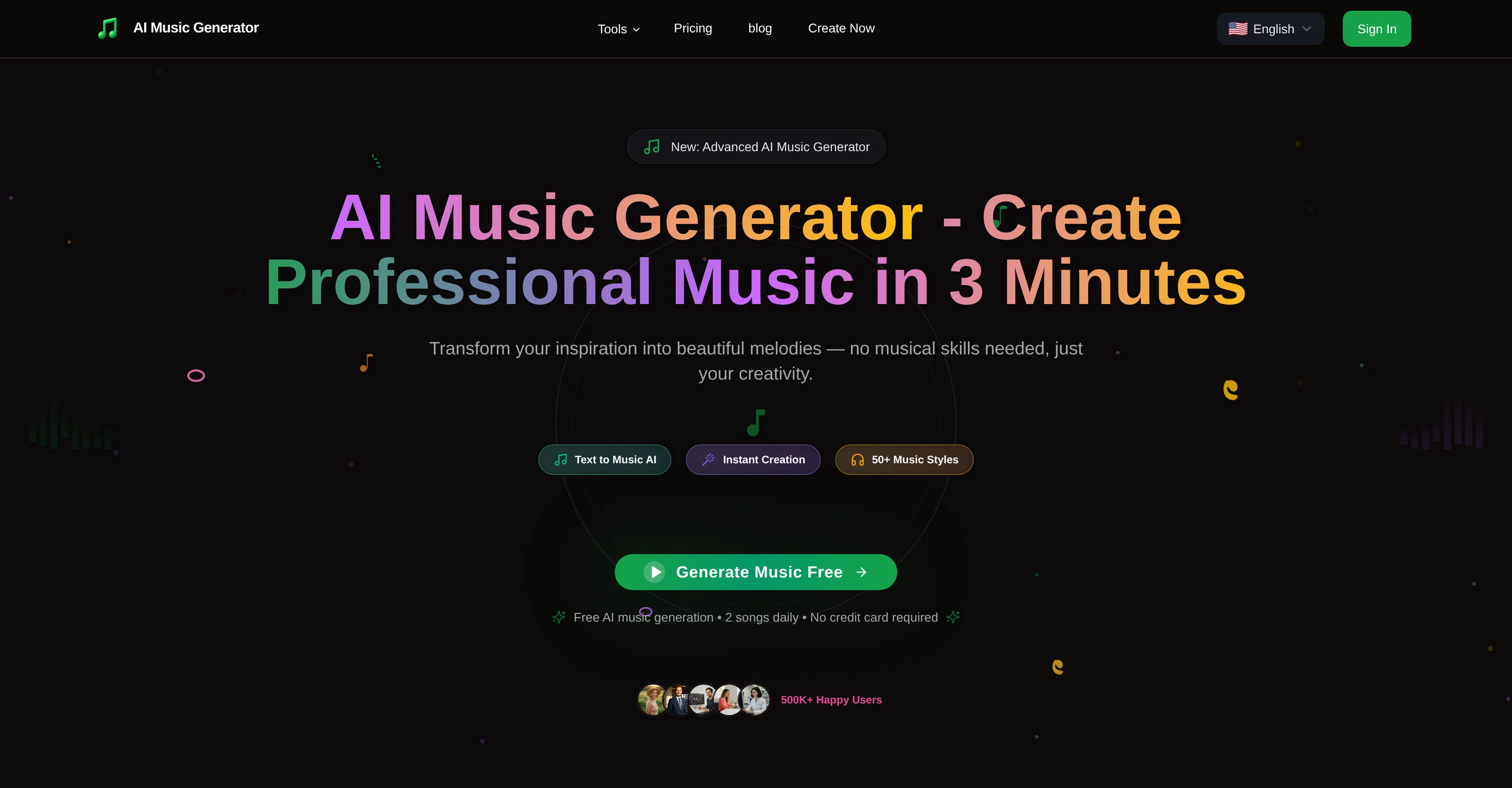 MusicGeneratorAI screenshot