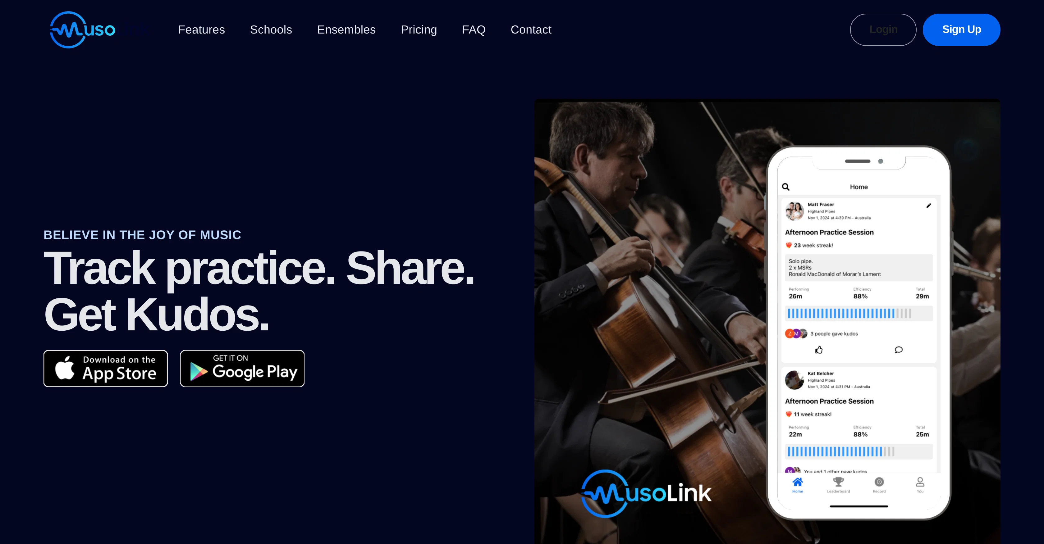 MusoLink screenshot