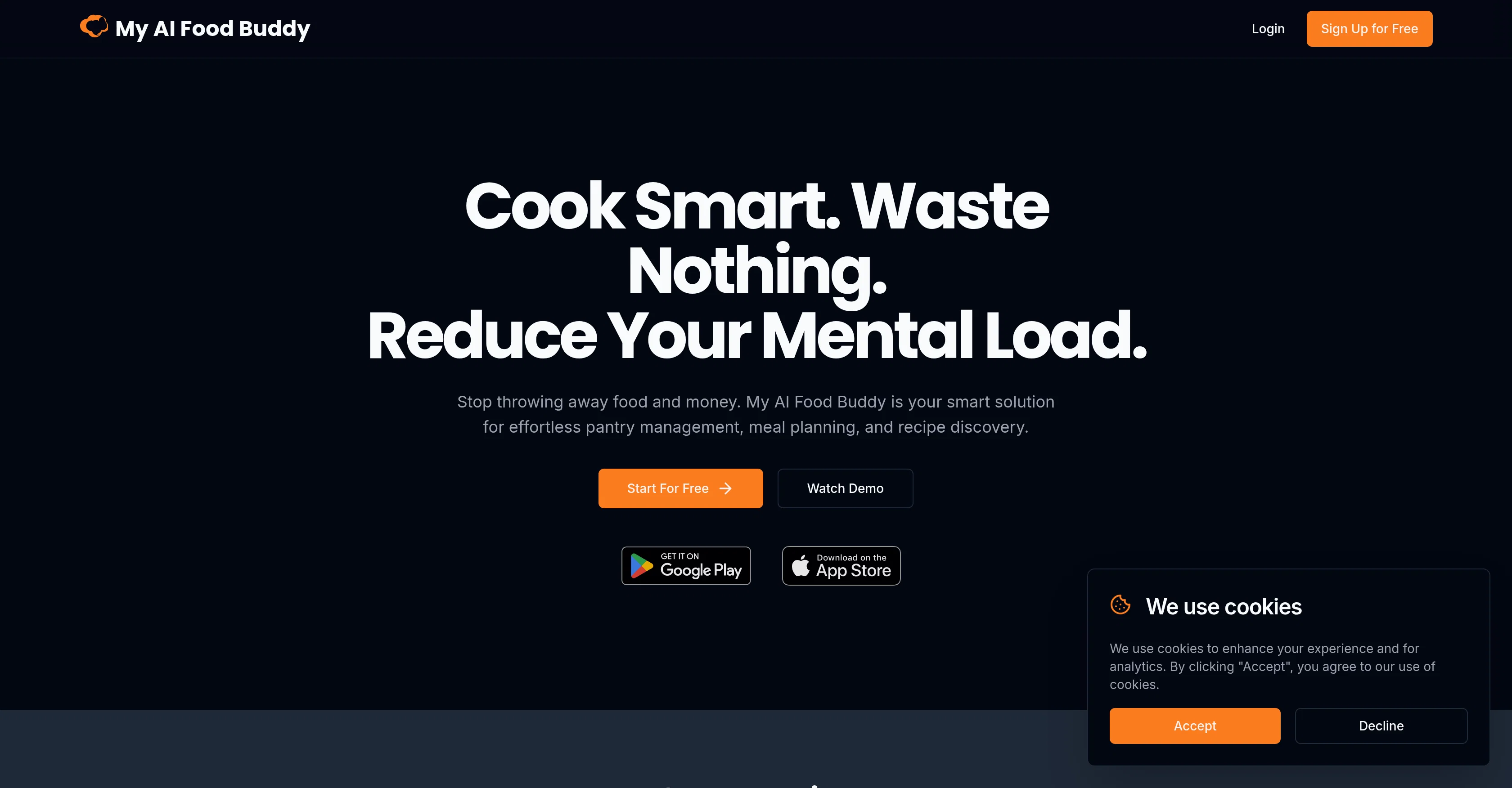 My AI Food Buddy screenshot