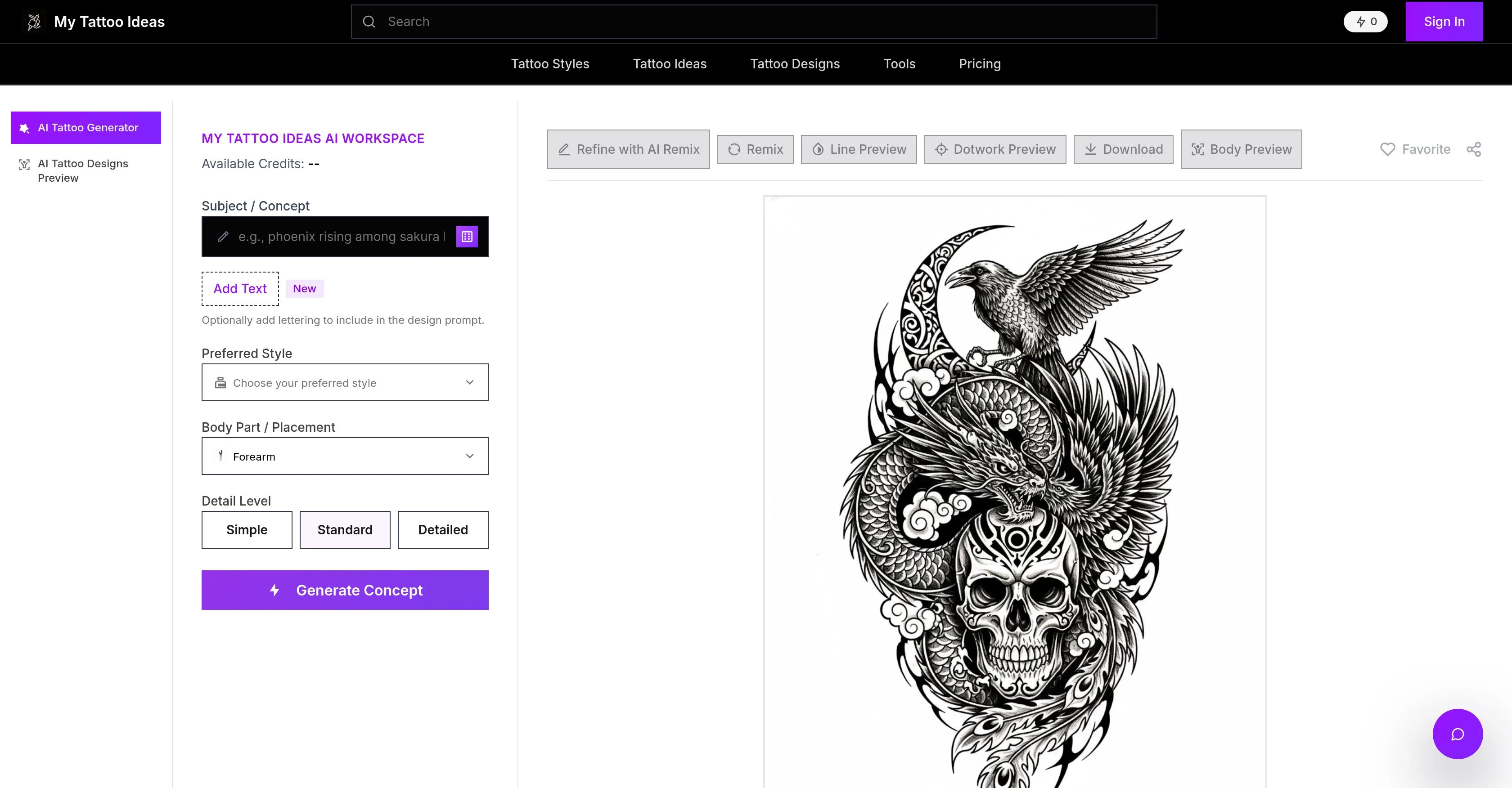 My Tattoo Ideas screenshot