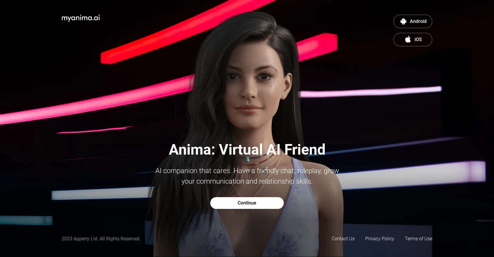 MyAnima AI Companion screenshot