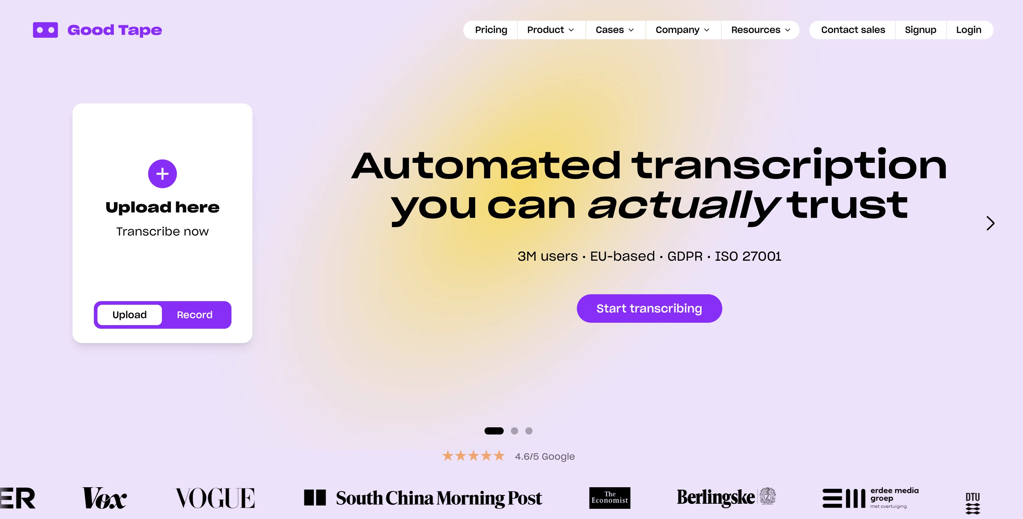 Mygoodtape screenshot