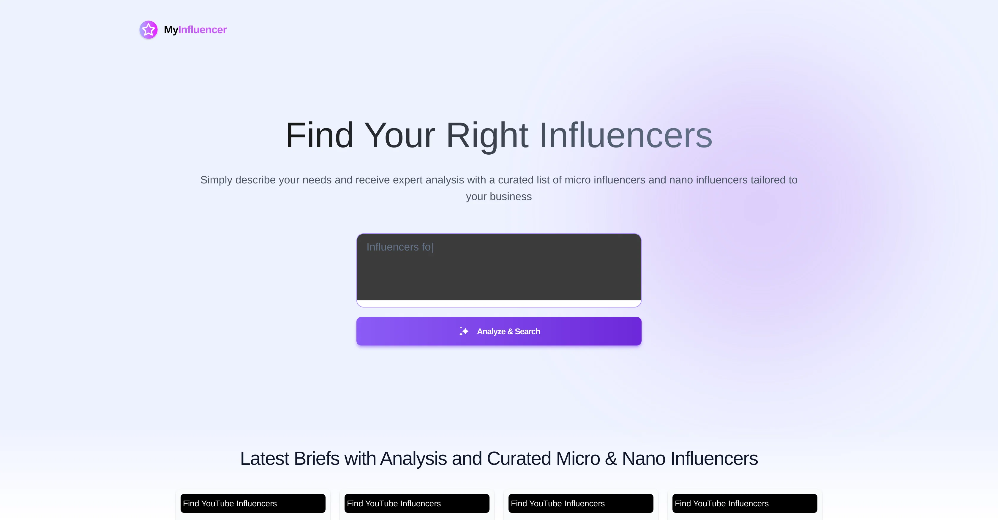 MyInfluencer screenshot