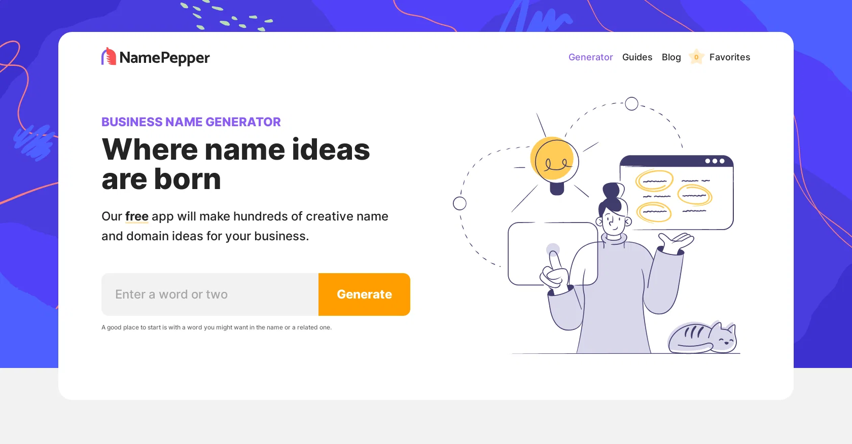 NamePepper screenshot