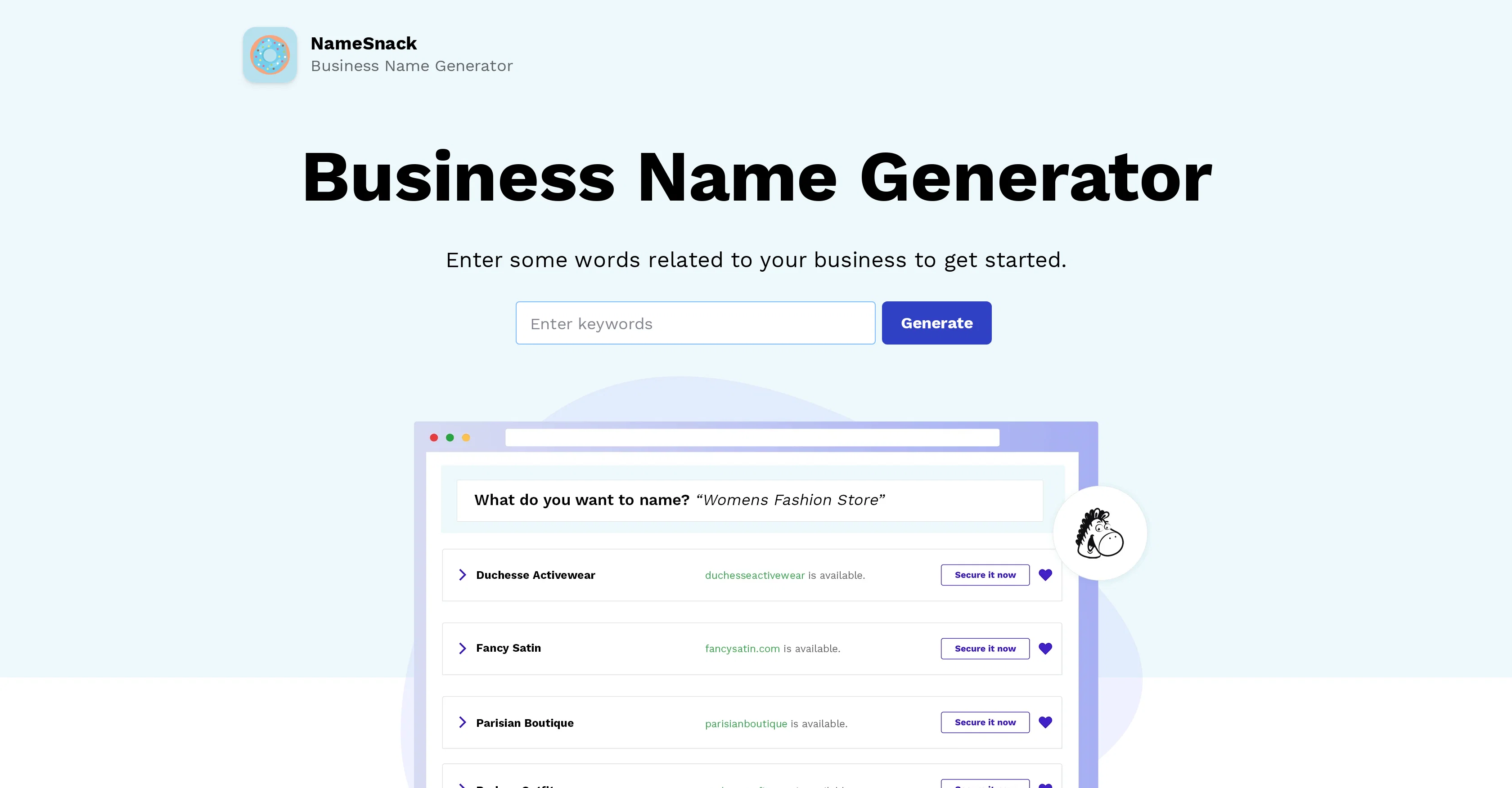 NameSnack screenshot