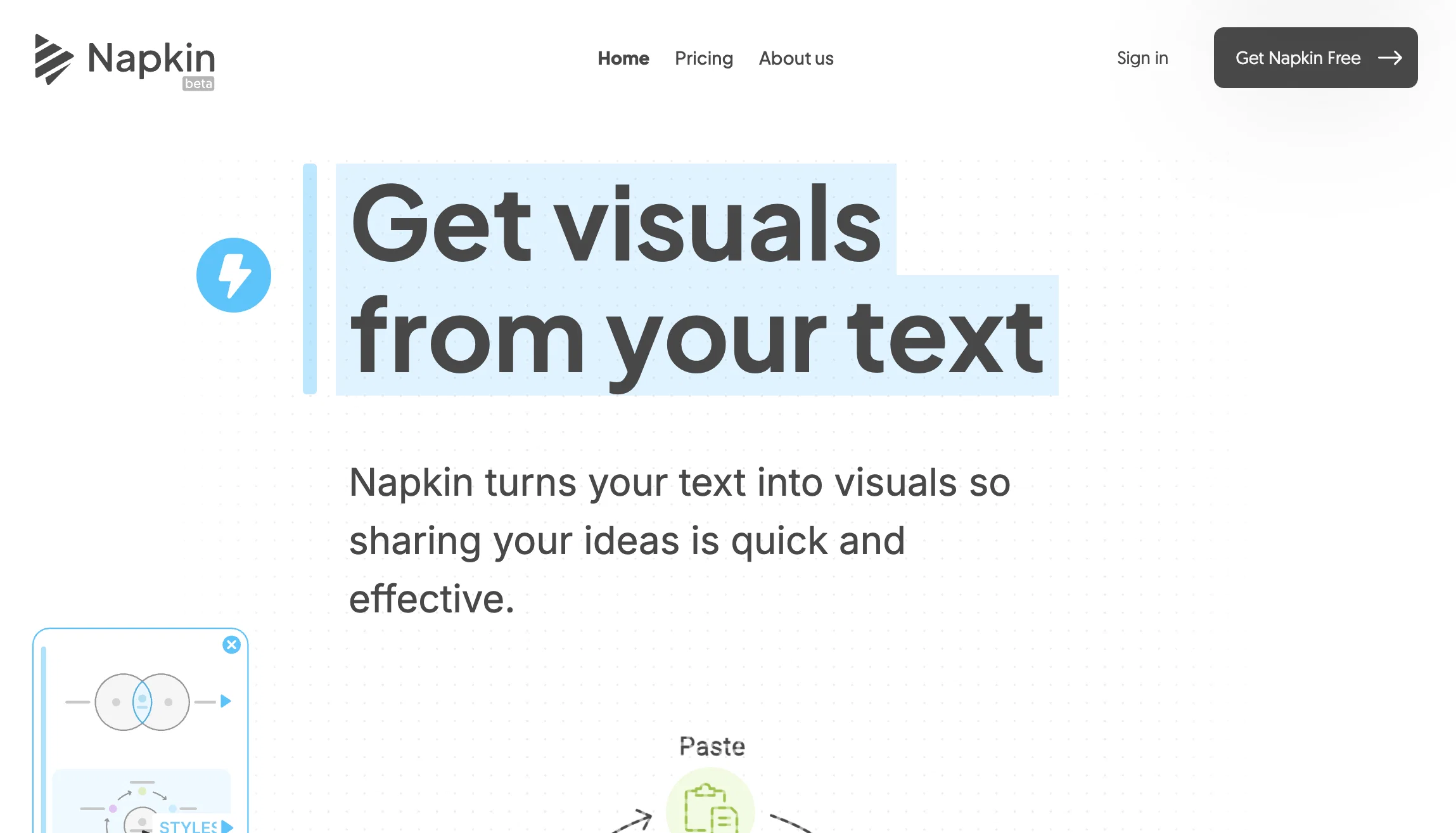 Napkinv1.2 screenshot