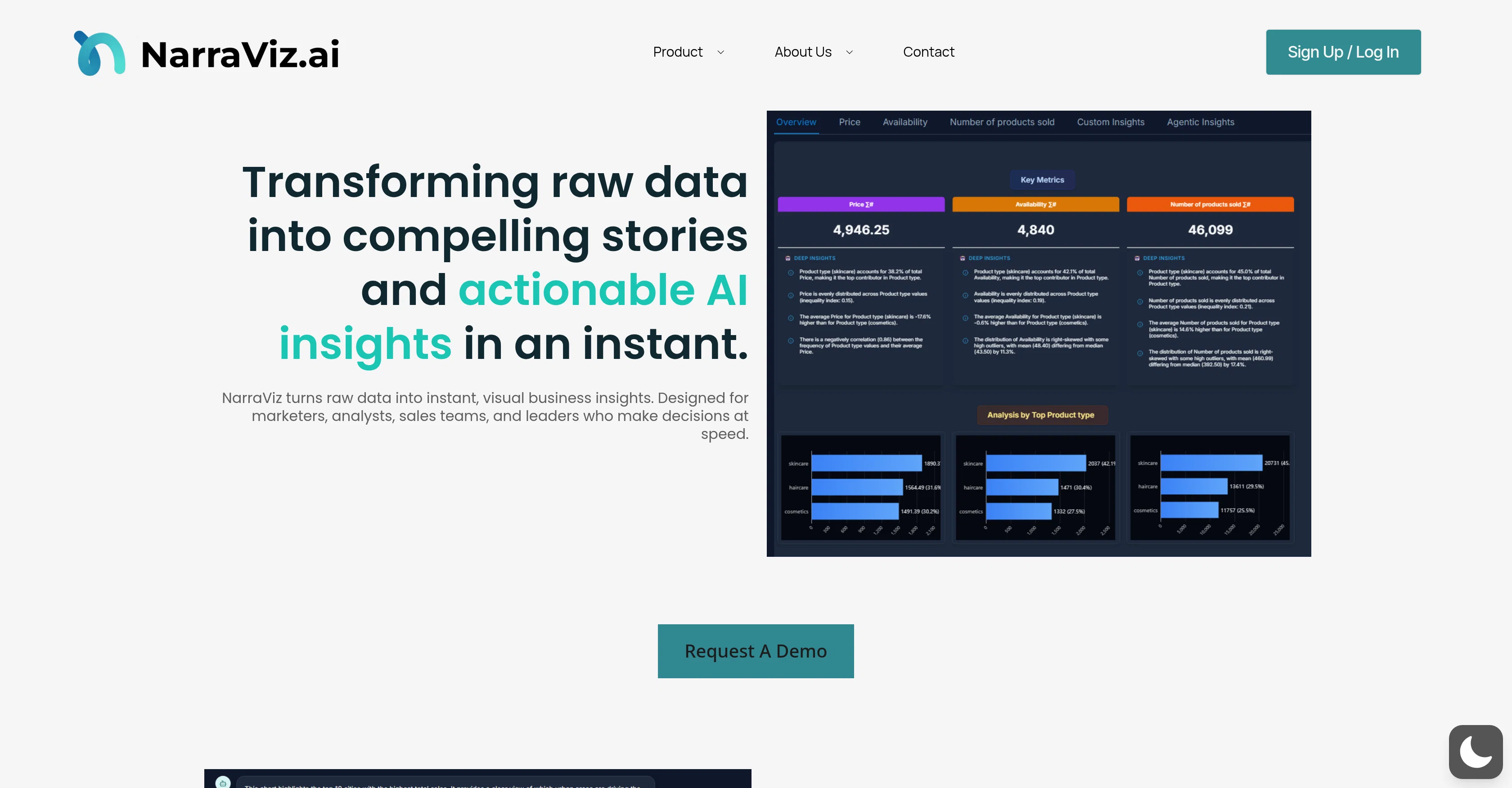 Narraviz.ai screenshot