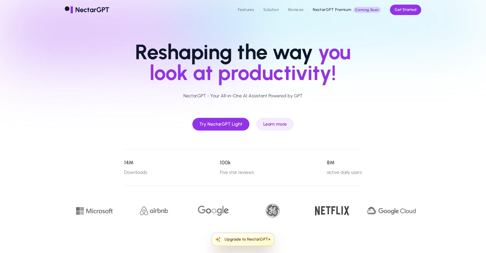 NectarGPT screenshot