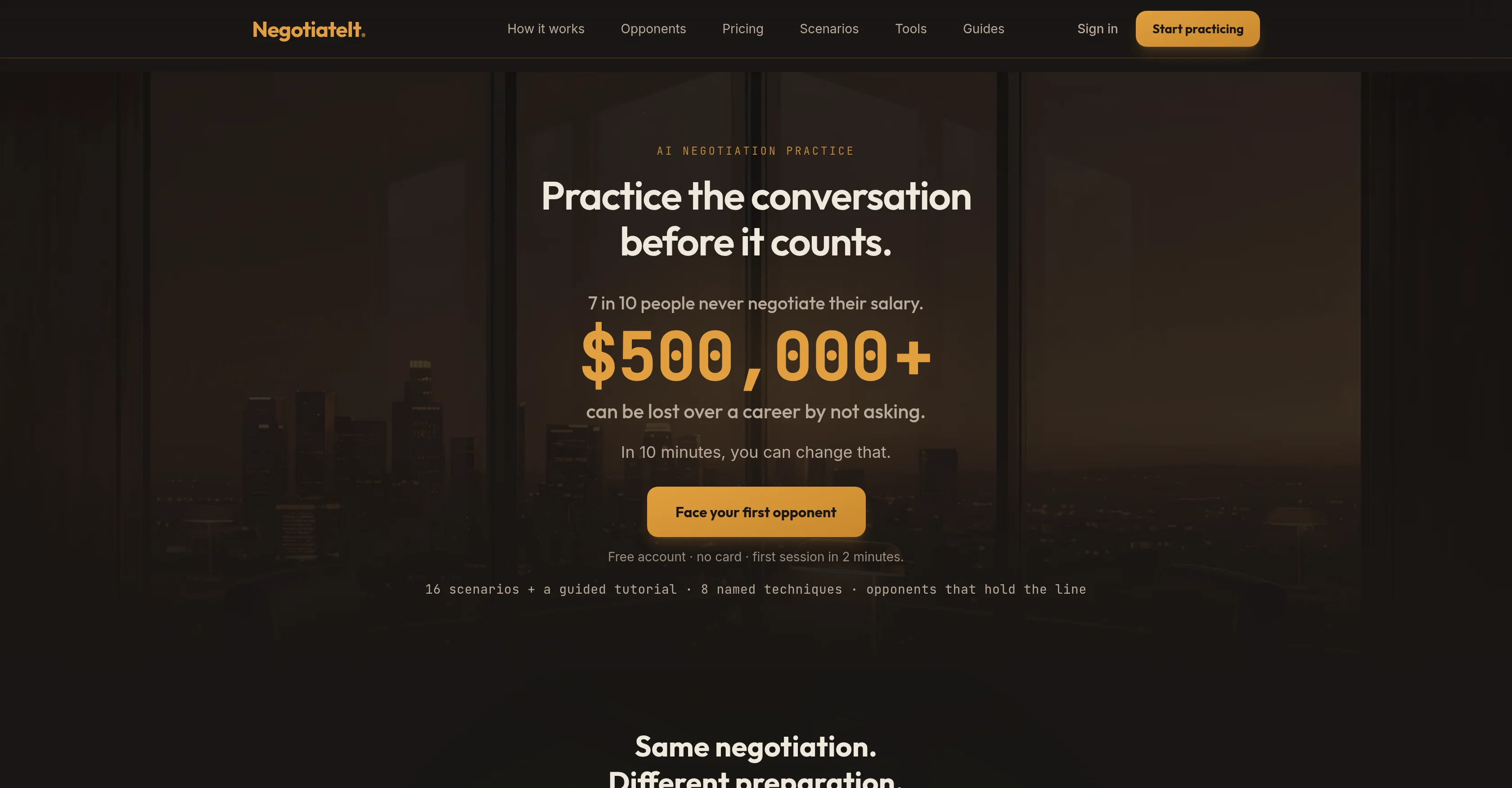 NegotiateIt screenshot