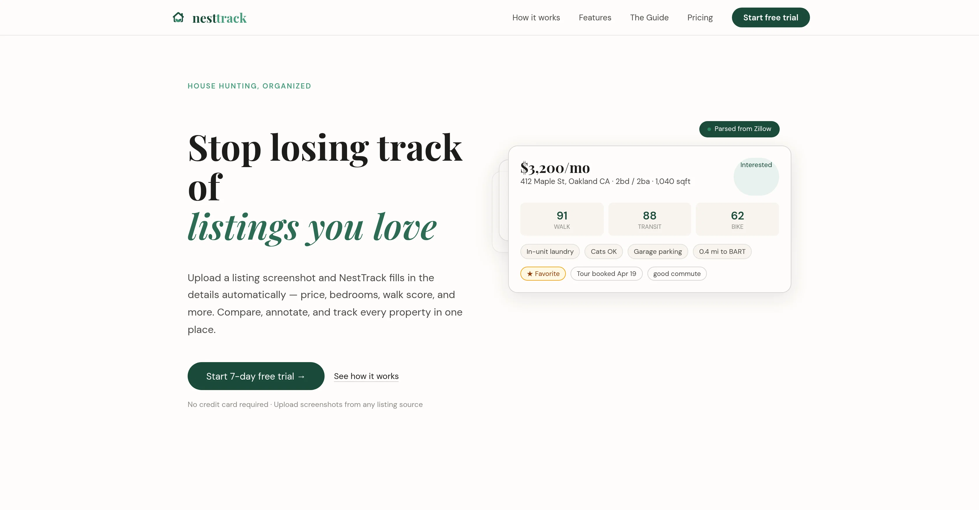 NestTrack screenshot