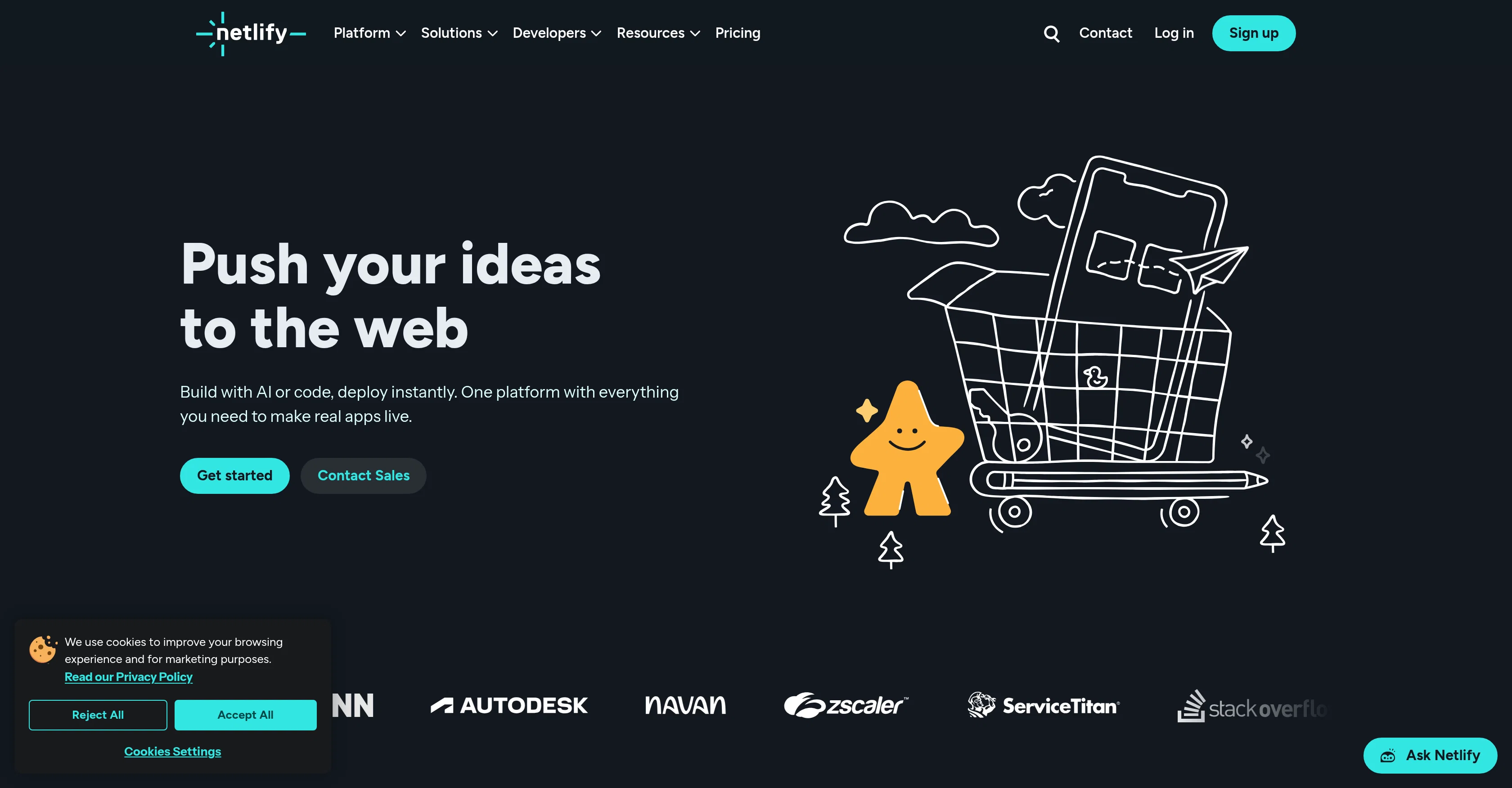 Netlify screenshot